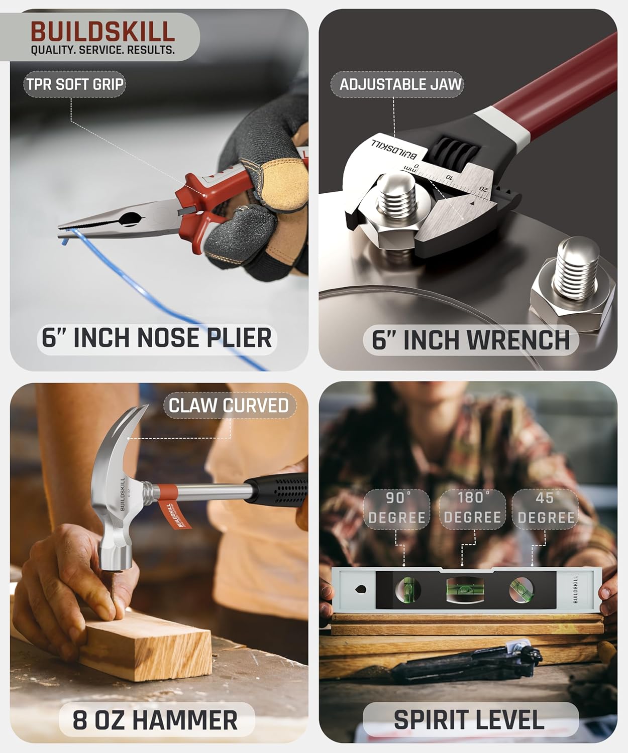 Buildskill 37 Pcs Advanced Hand Tool Kit (Home Use)