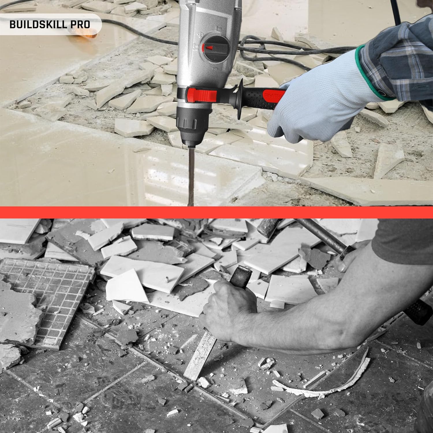 Buildskill 30MM Heavy Duty Rotary Hammer Drill