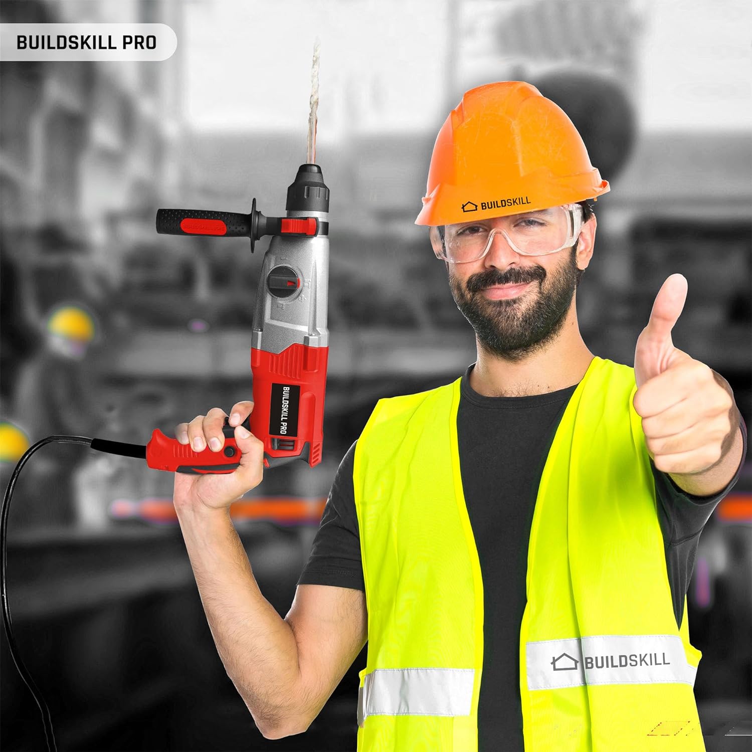 Buildskill 30MM Heavy Duty Rotary Hammer Drill