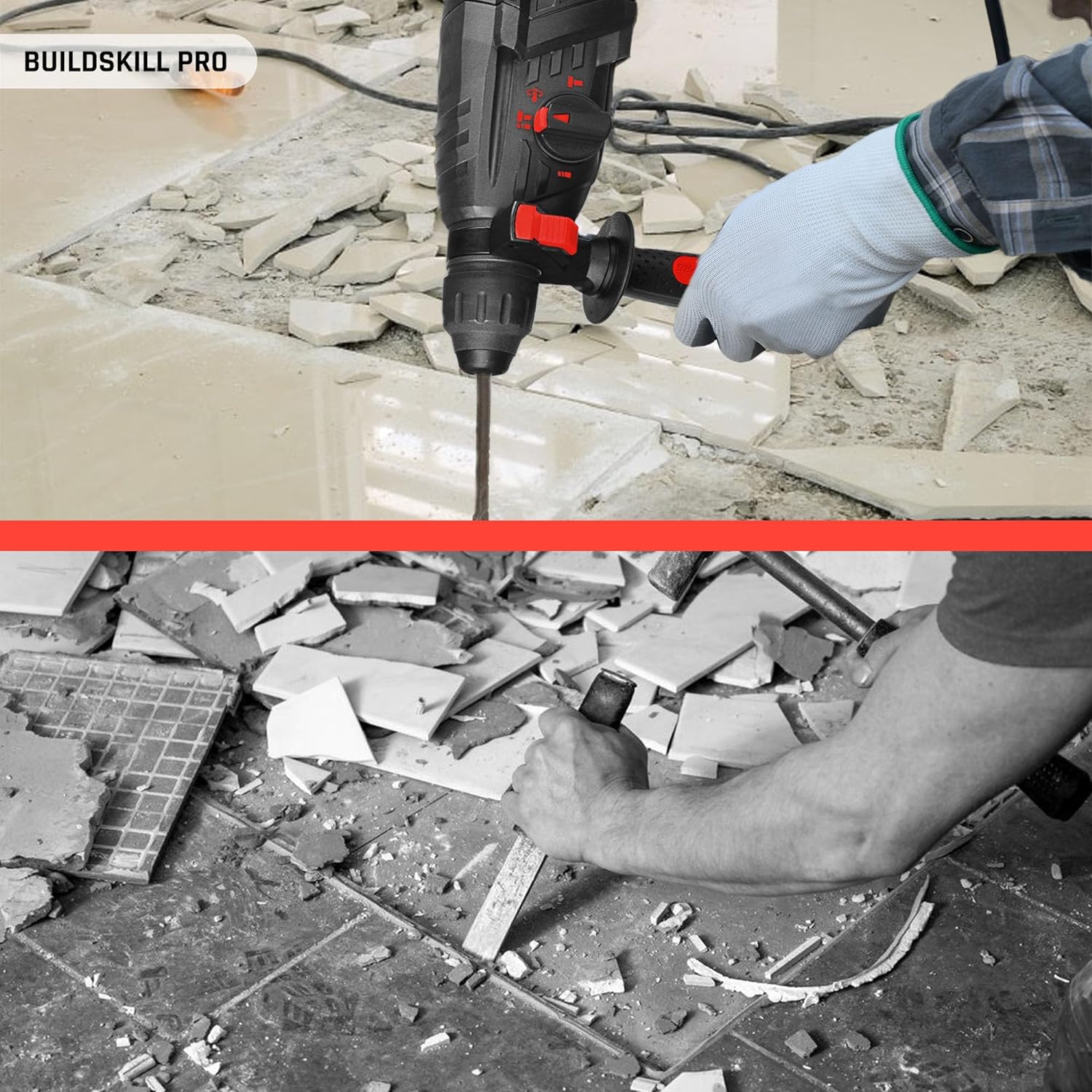 Buildskill 30MM Rotary Hammer Drill