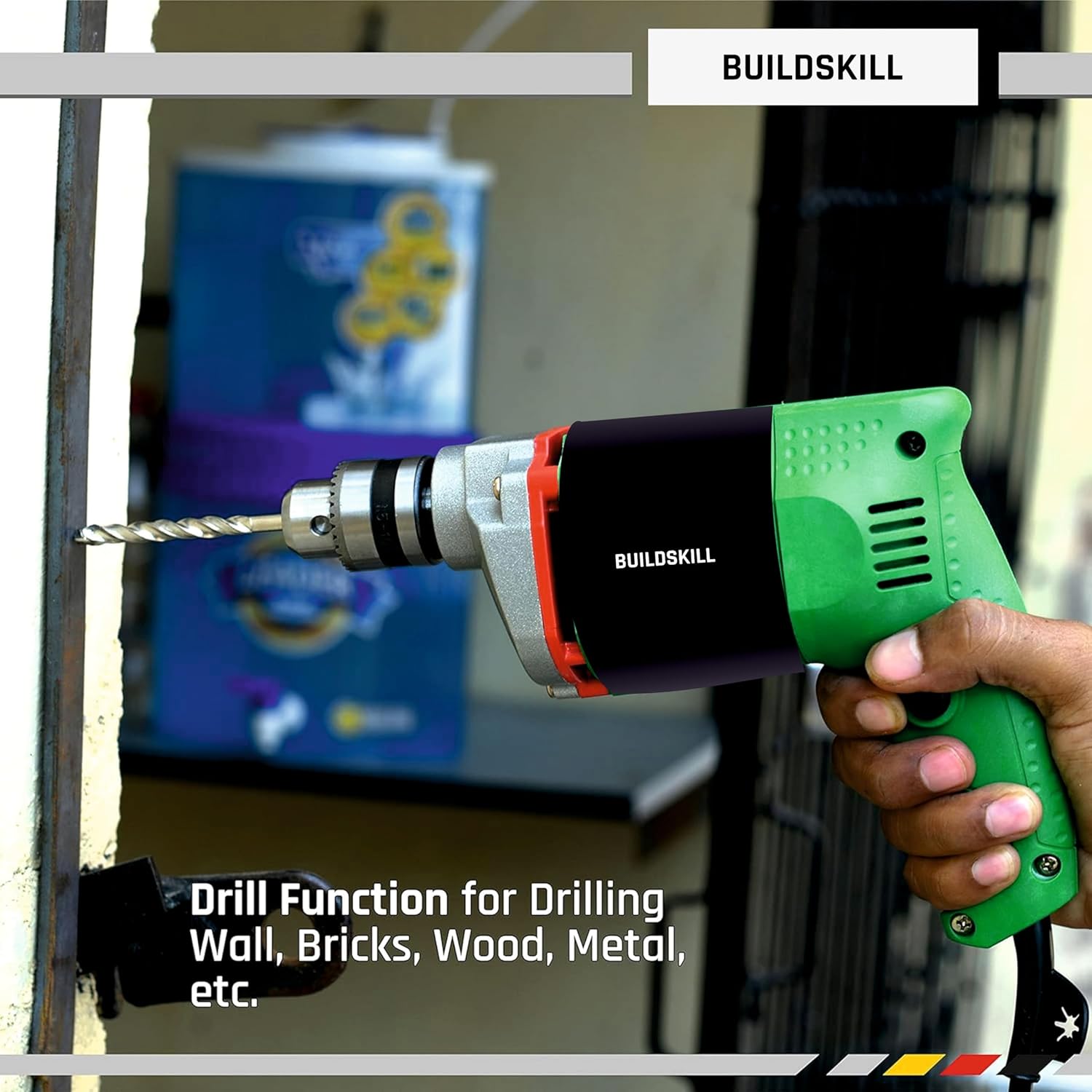 Buildskill 300W Pistol Grip Drill Machine