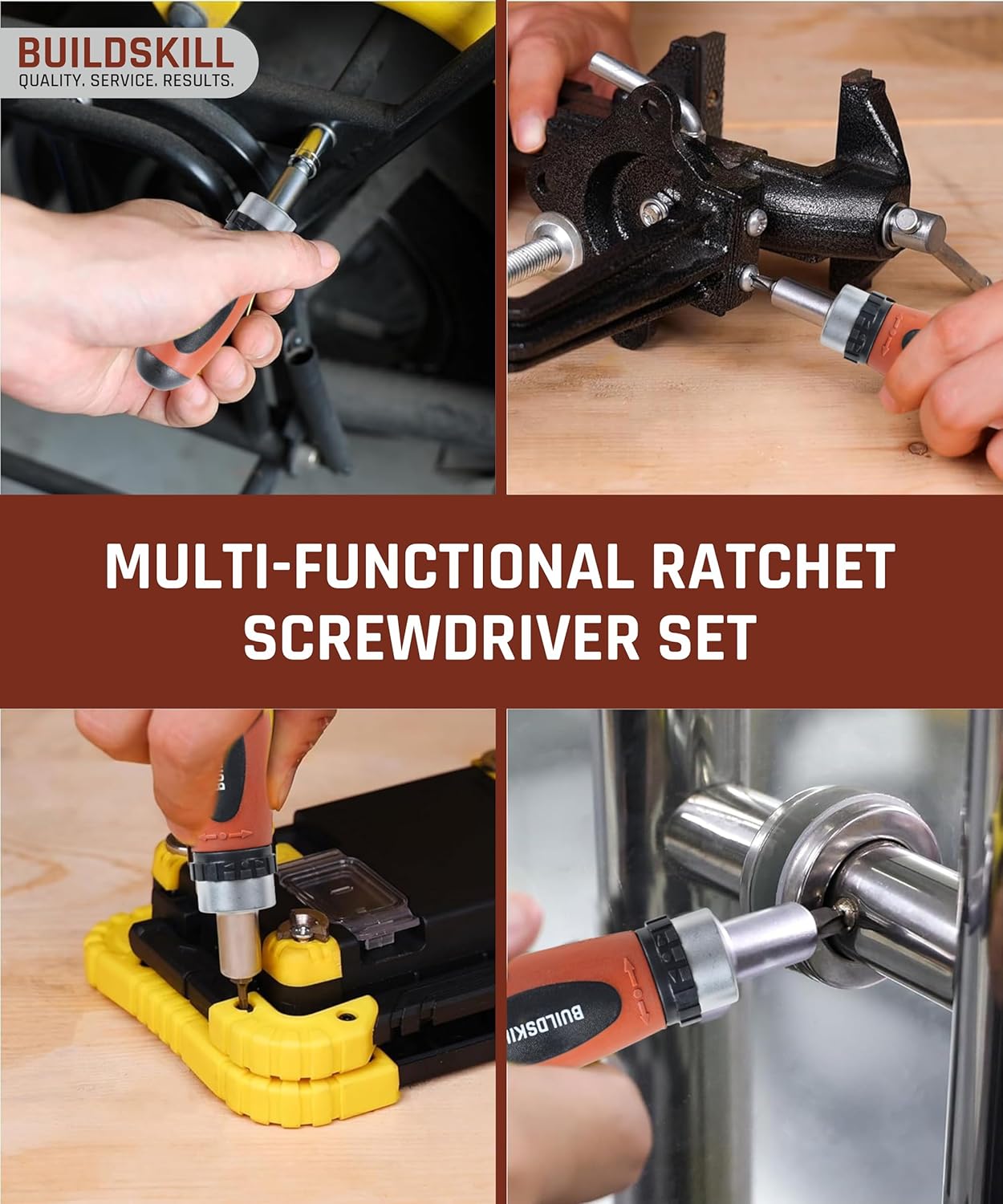 Buildskill 38 Pcs Ratchet Screwdriver Set