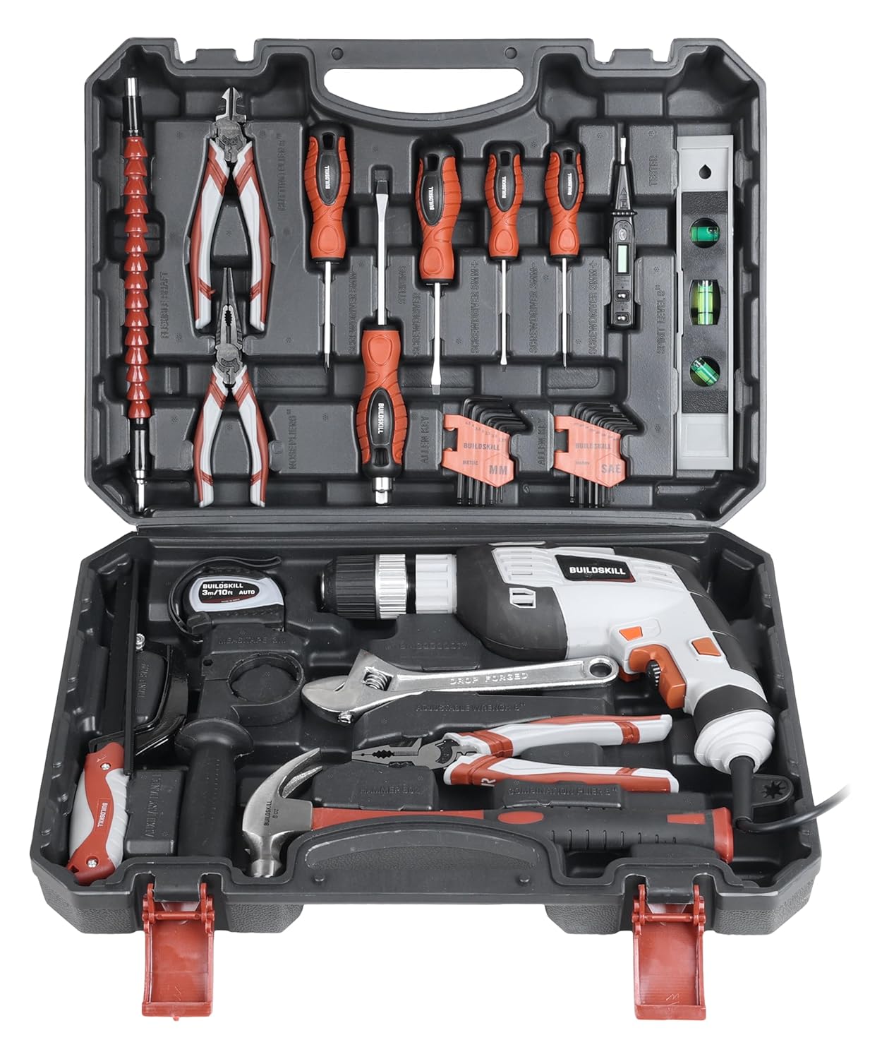 Buildskill 41 pcs Power Drill Toolkit, 800W Drill Machine (Professiona