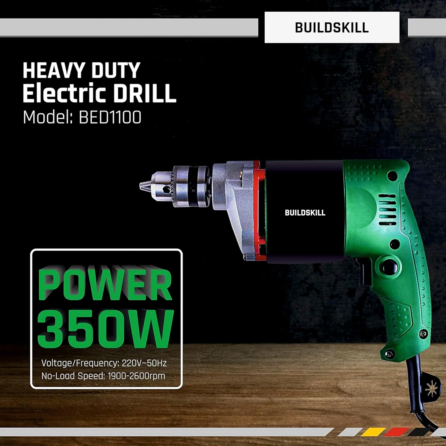 Buildskill 300W Pistol Grip Drill Machine