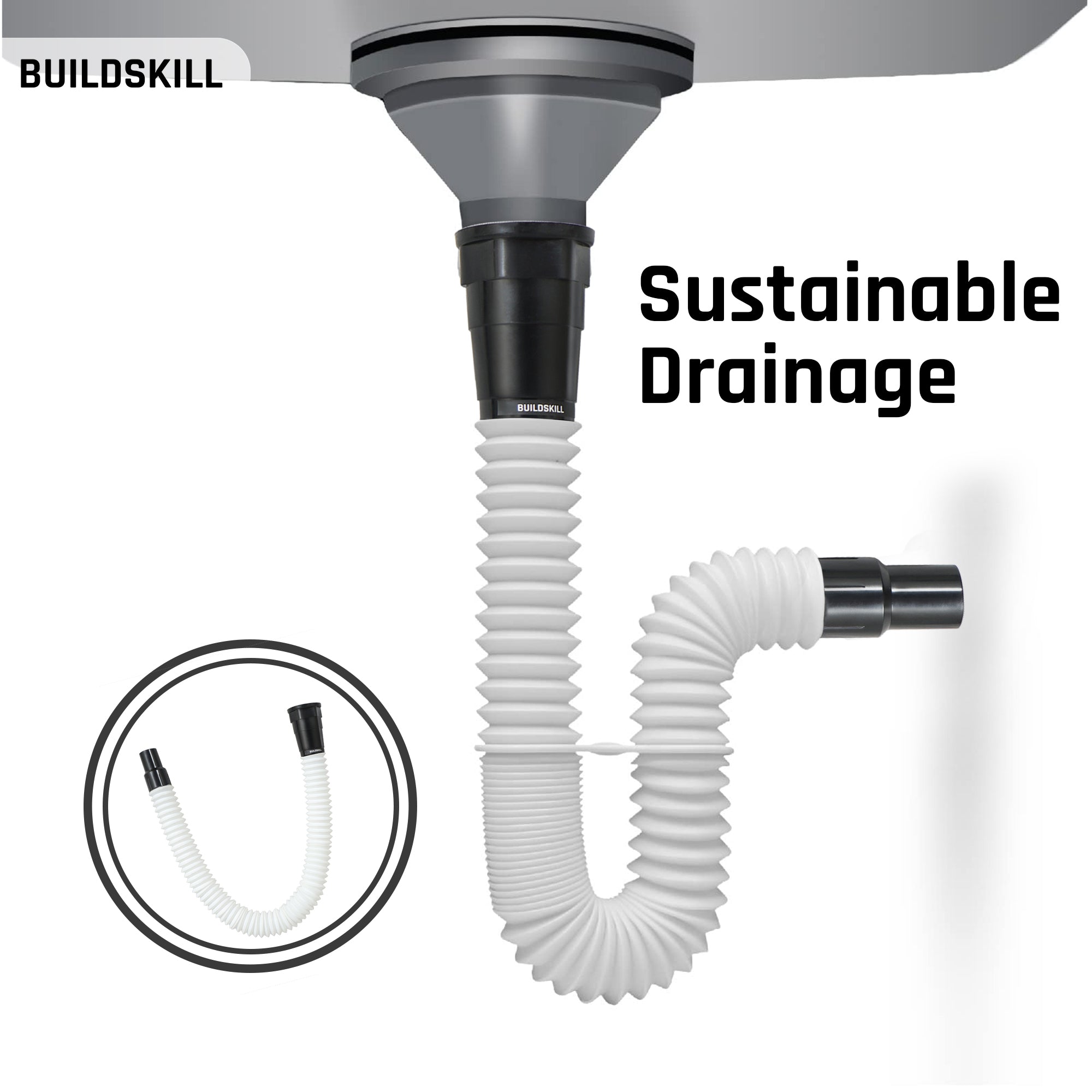 Buildskill 800MM Waste Pipe | Kitchen Sink Pipe