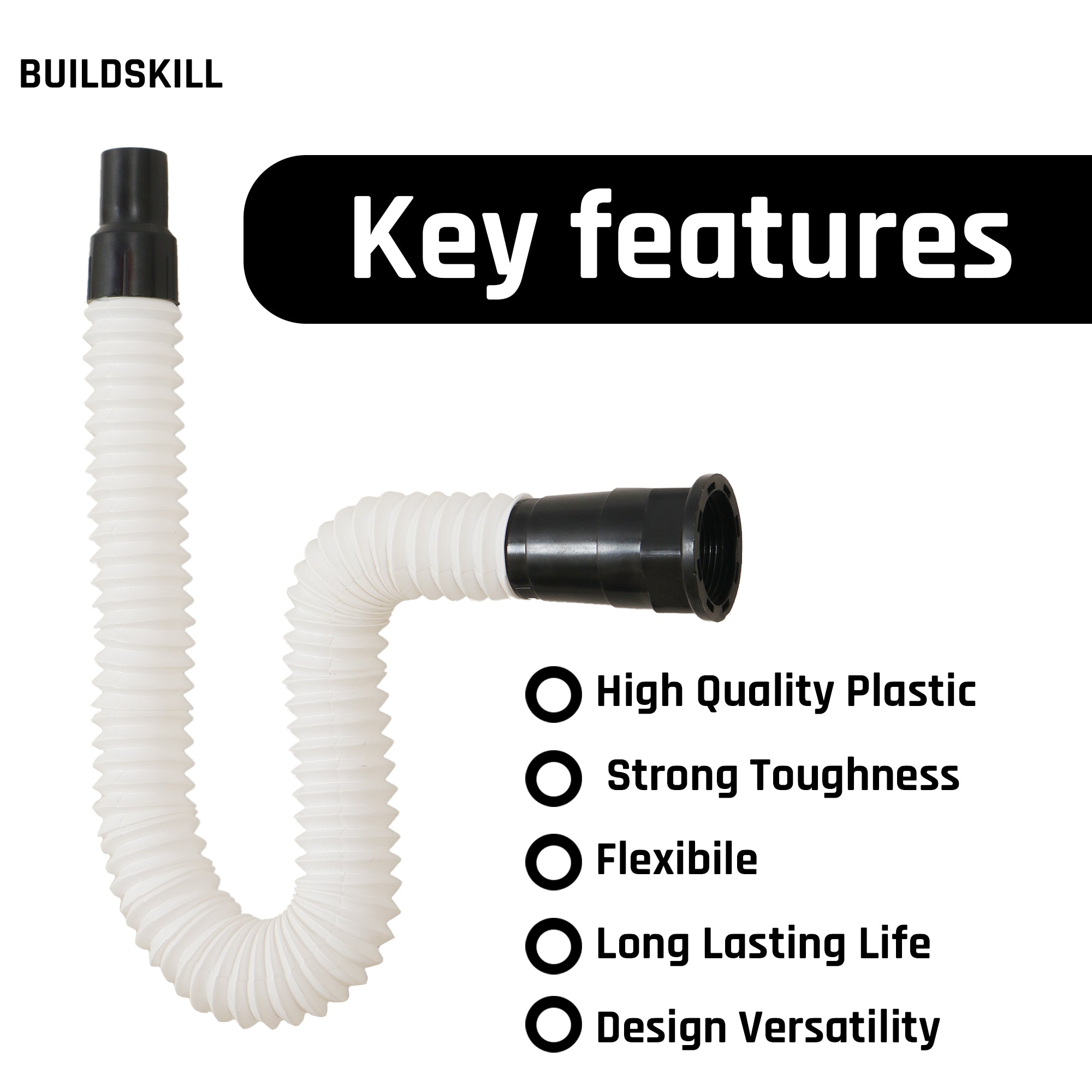 Buildskill 800MM Waste Pipe | Kitchen Sink Pipe