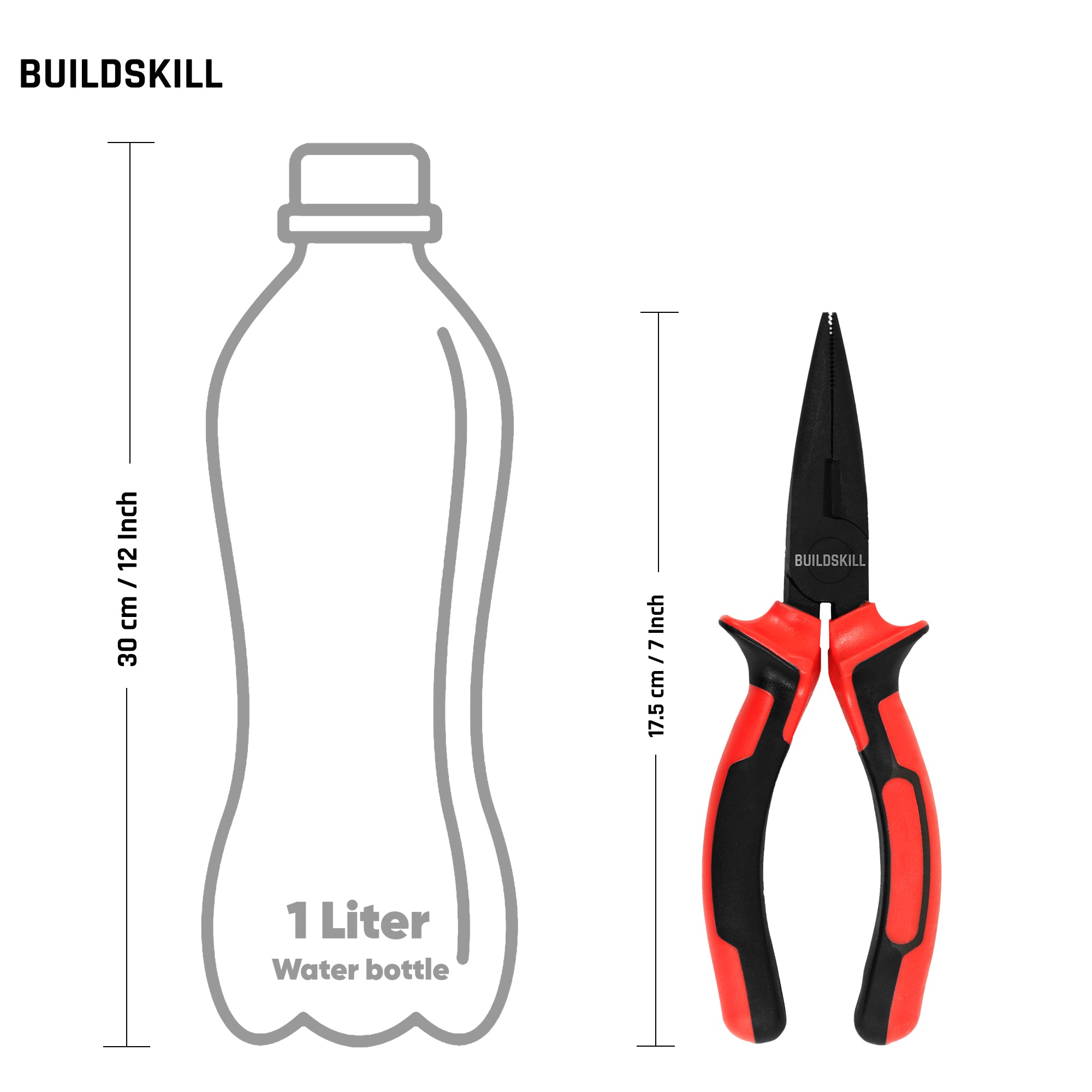 Buildskill Nose Plier (Red)