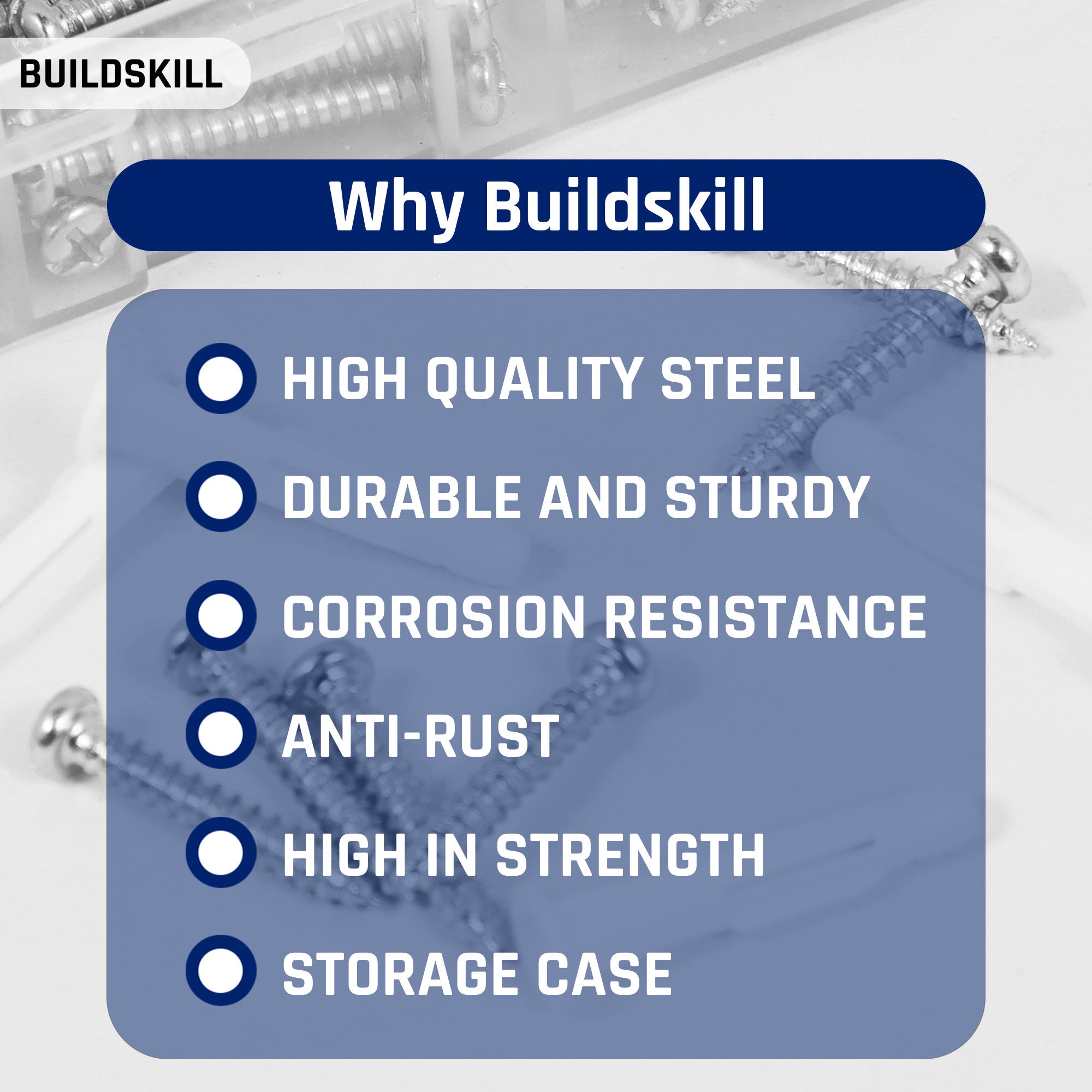 Buildskill 102 Pcs Screw Anchor Set