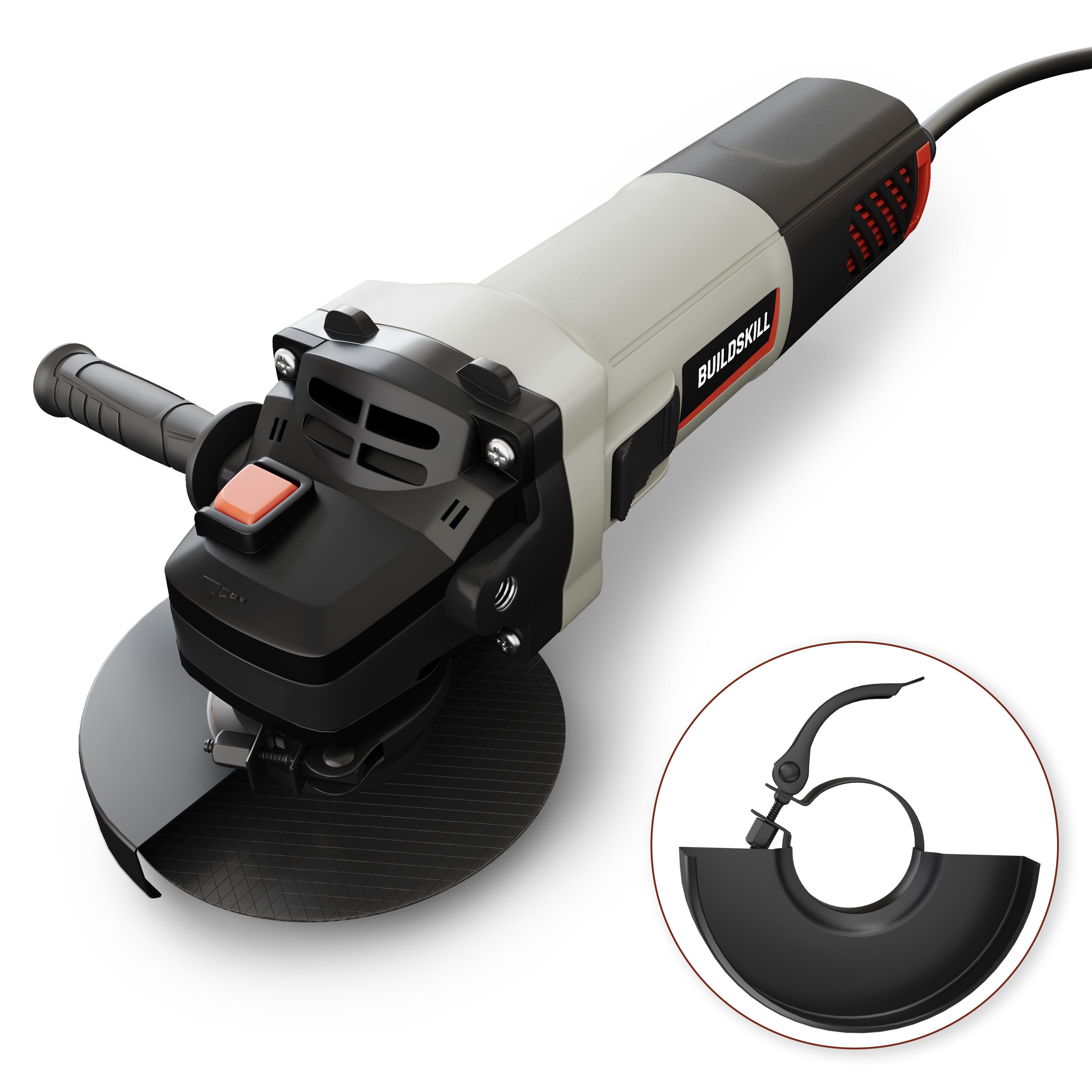 Buildskill 1100W Angle Grinder with Quick Change & Variable Speed (125MM)