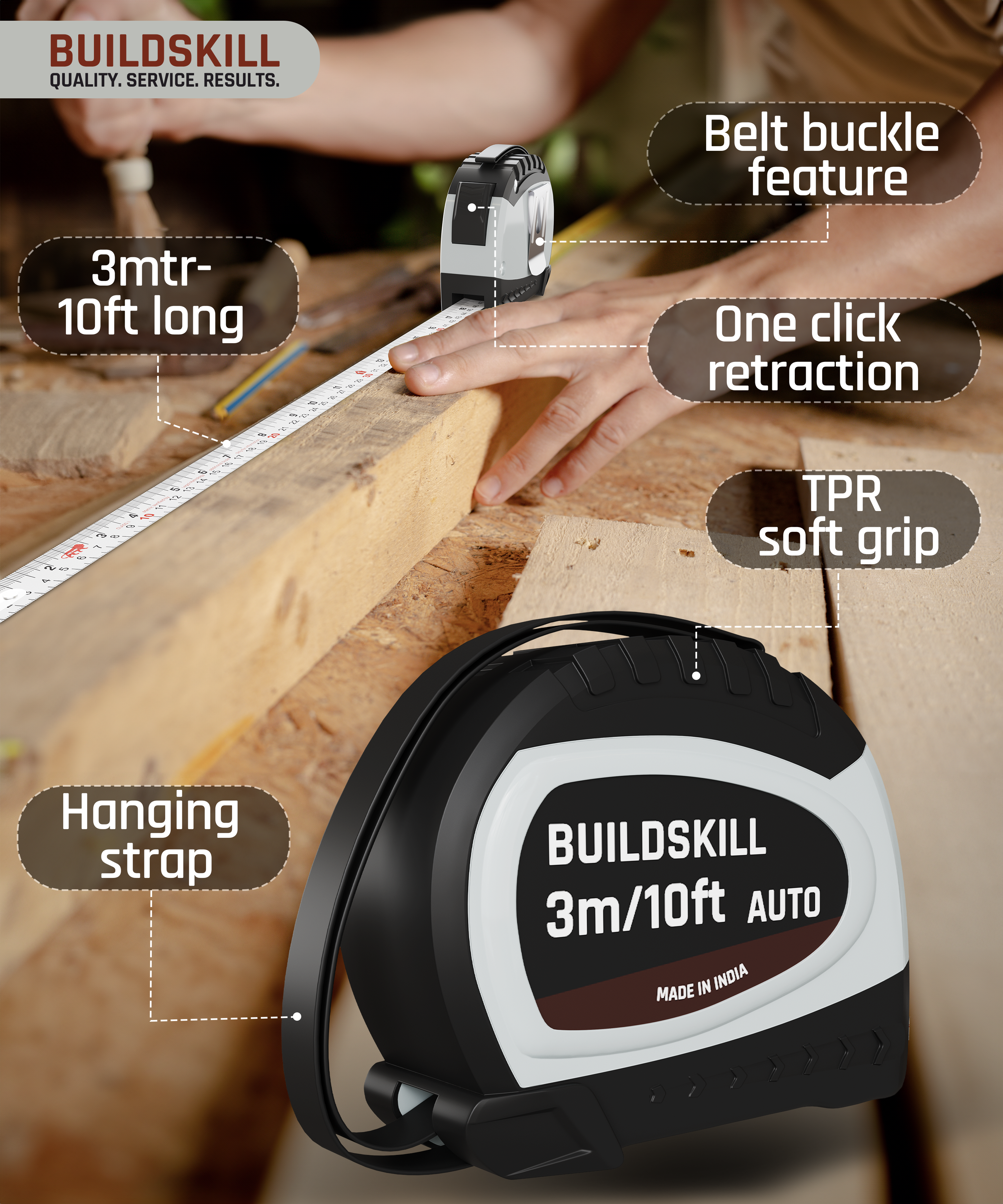 Buildskill 61 Pcs Power Drill Tool Kit With 650W Impact Drill Machine