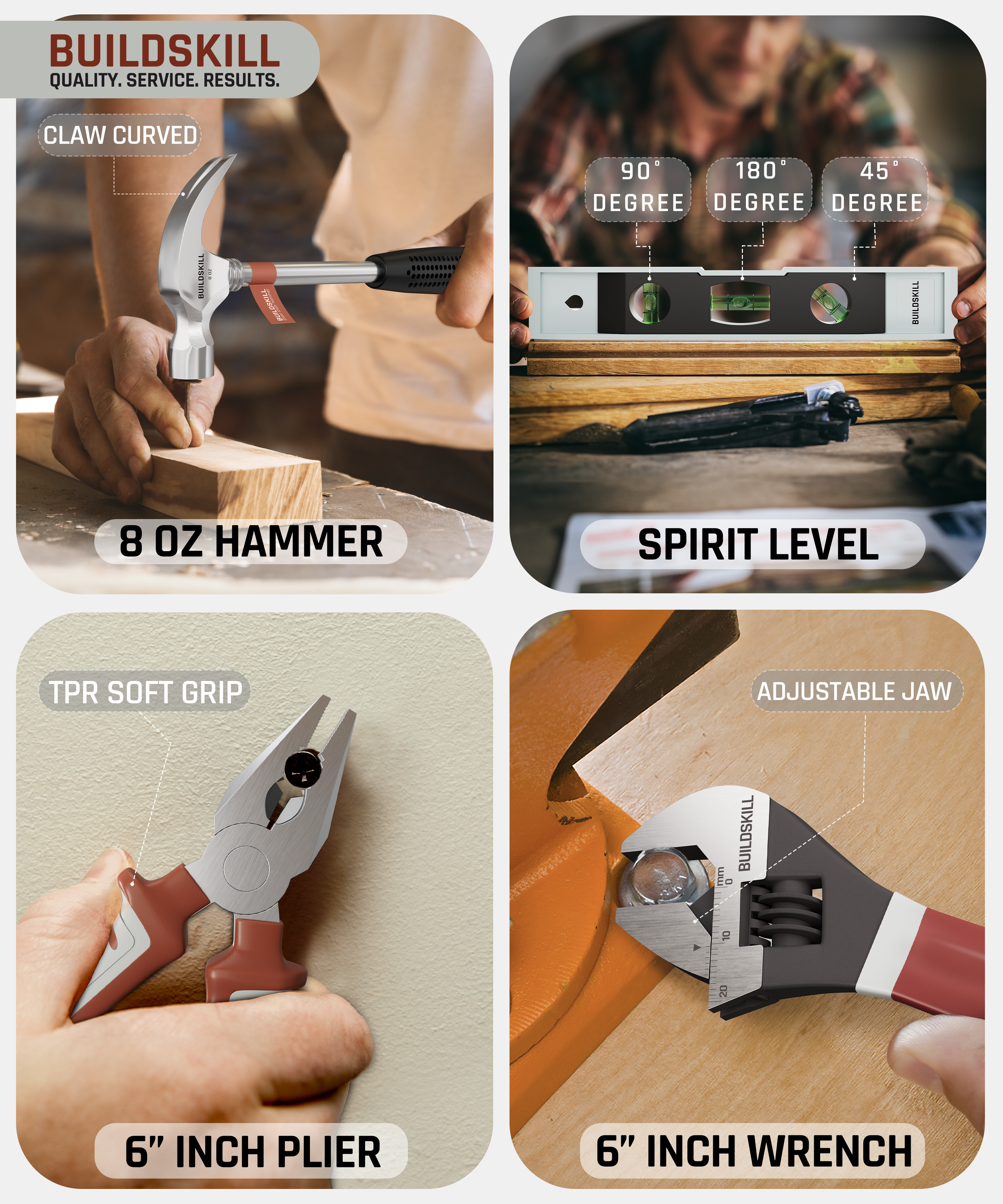 Buildskill 61 Pcs Power Drill Tool Kit With 650W Impact Drill Machine