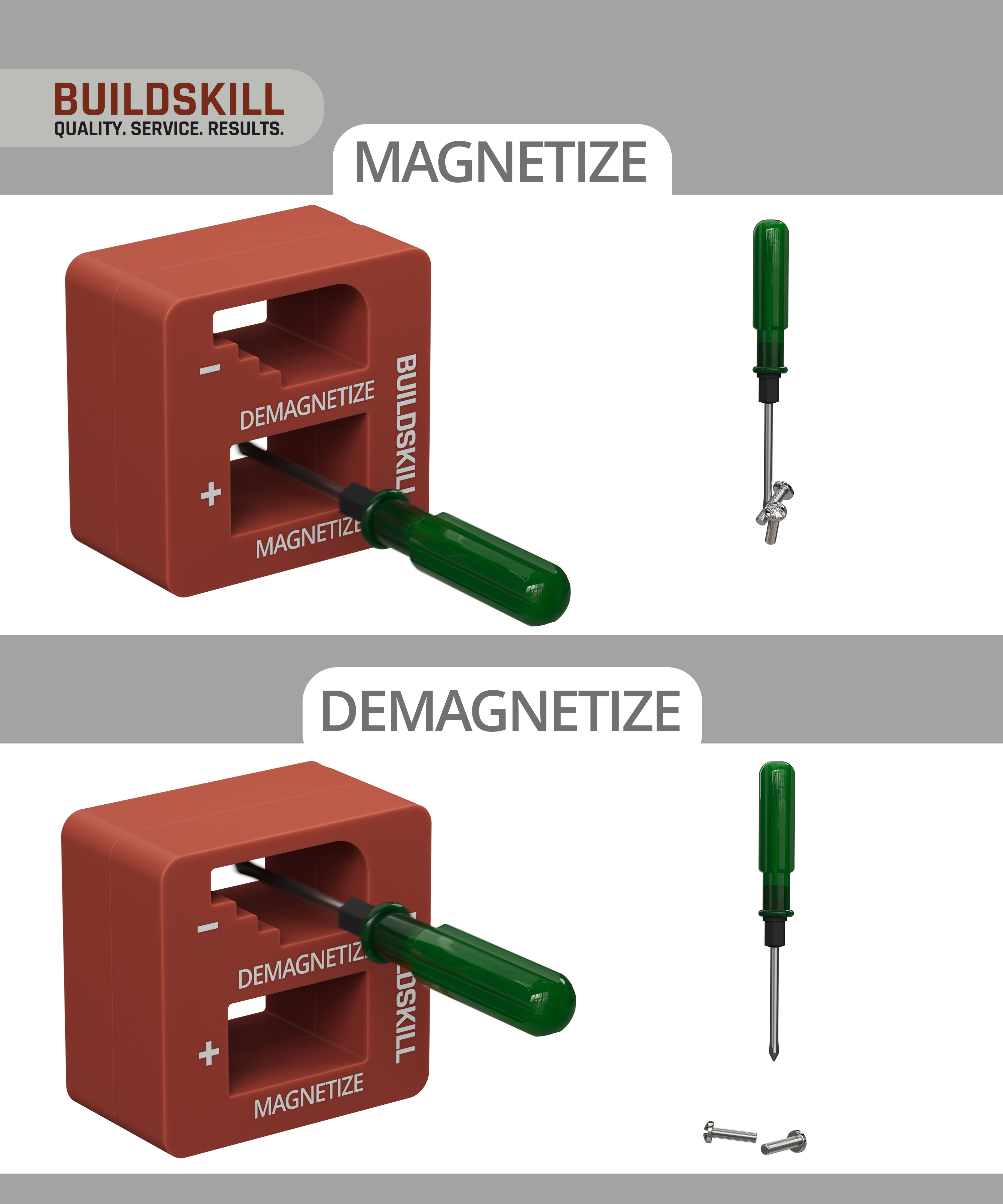 Buildskill Magnetiser for Screwdrivers