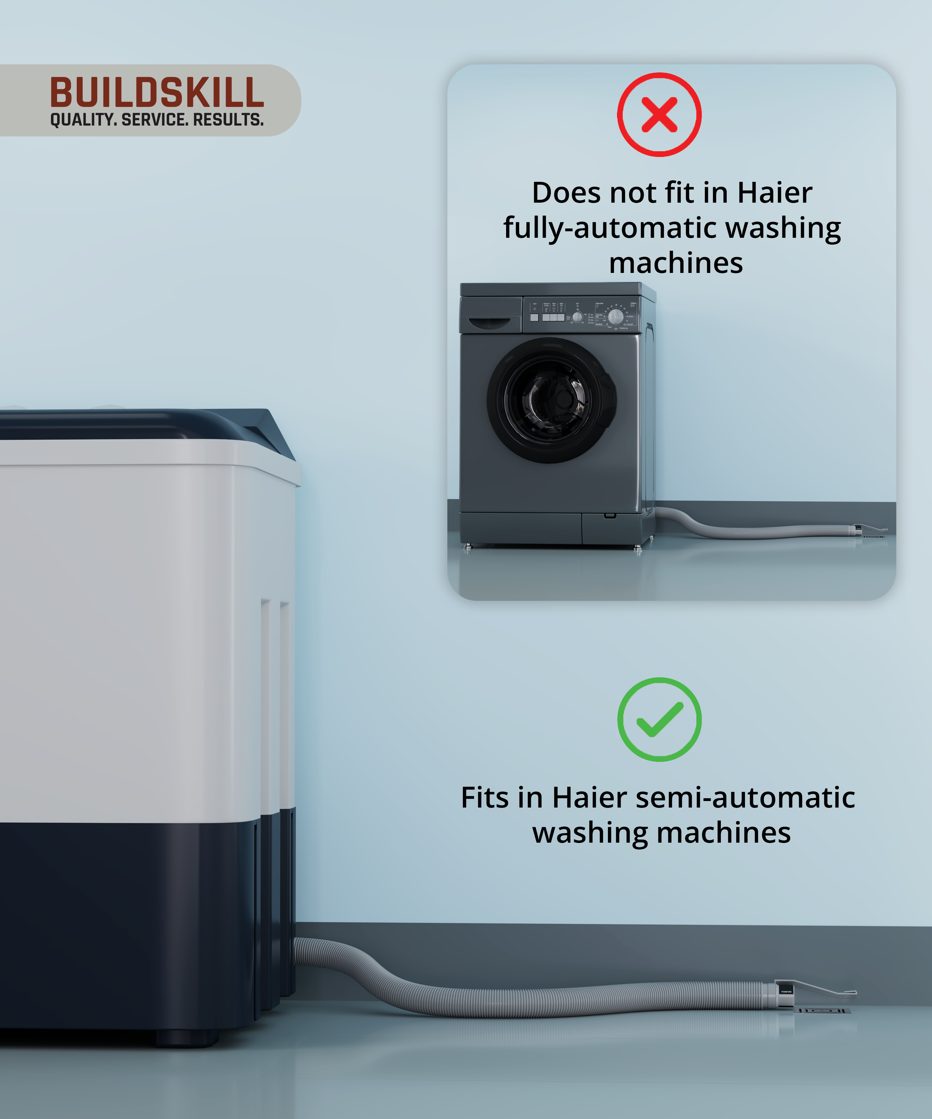 Buildskill Drain Pipe For Semi Automatic Washing Machine