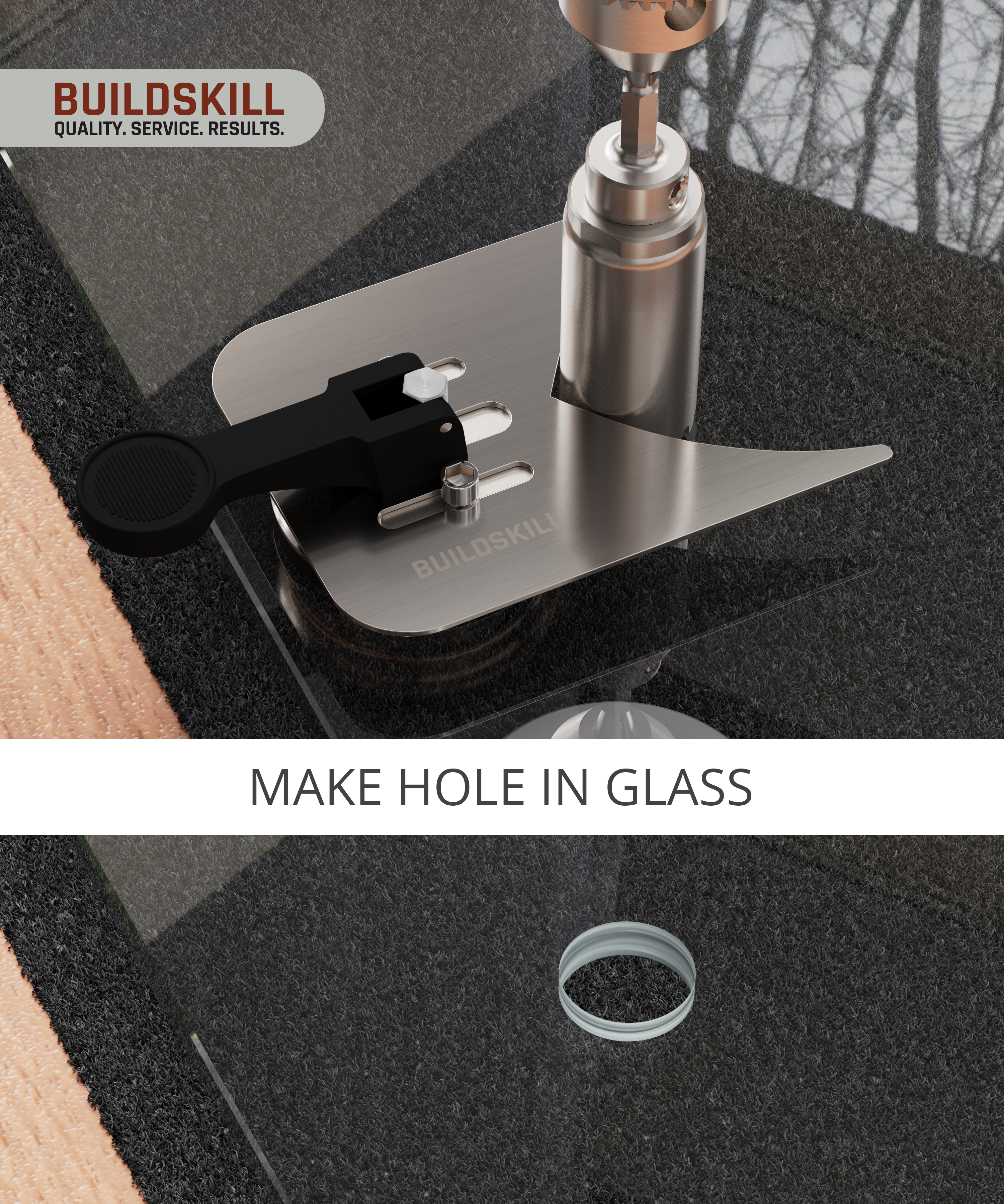 Buildskill Stainless Steel Drill Guide