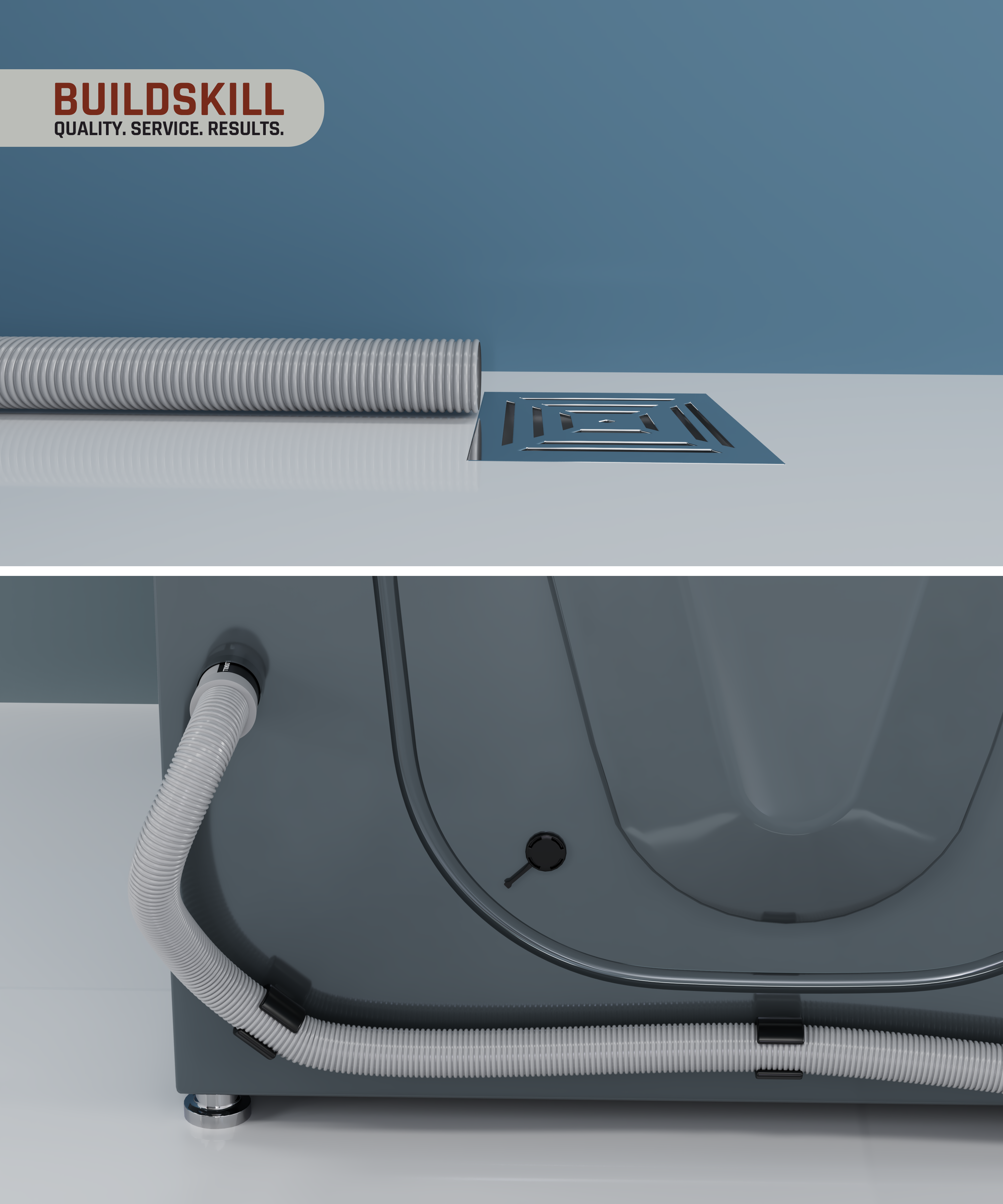 Buildskill Fully Automatic Washing Machine Drain Pipe – Durable and Flexible