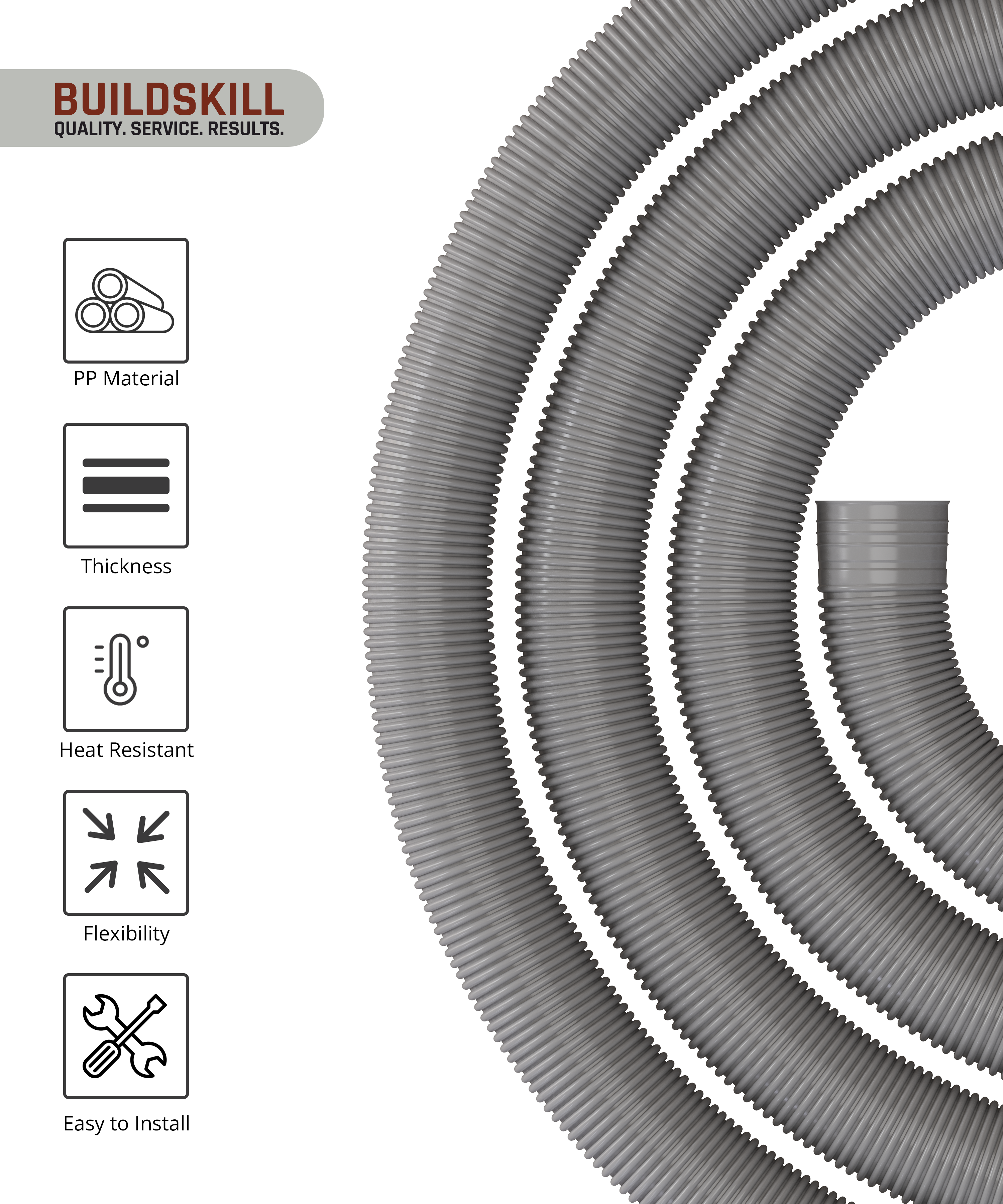 Buildskill Drain Pipe For Semi Automatic Washing Machine