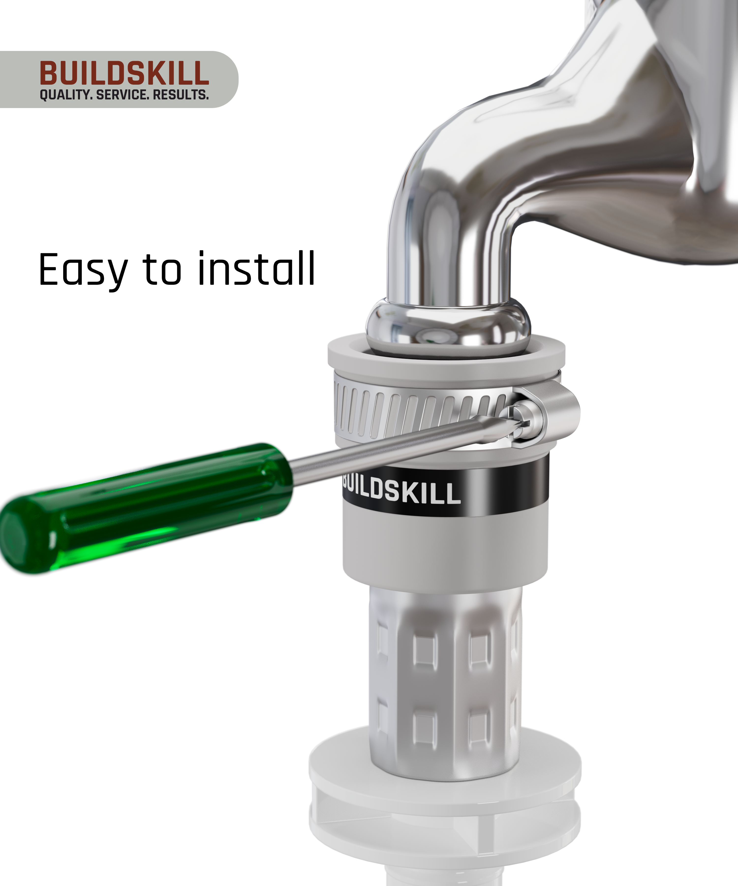 Buildskill Inlet Tap Adaptor (White)