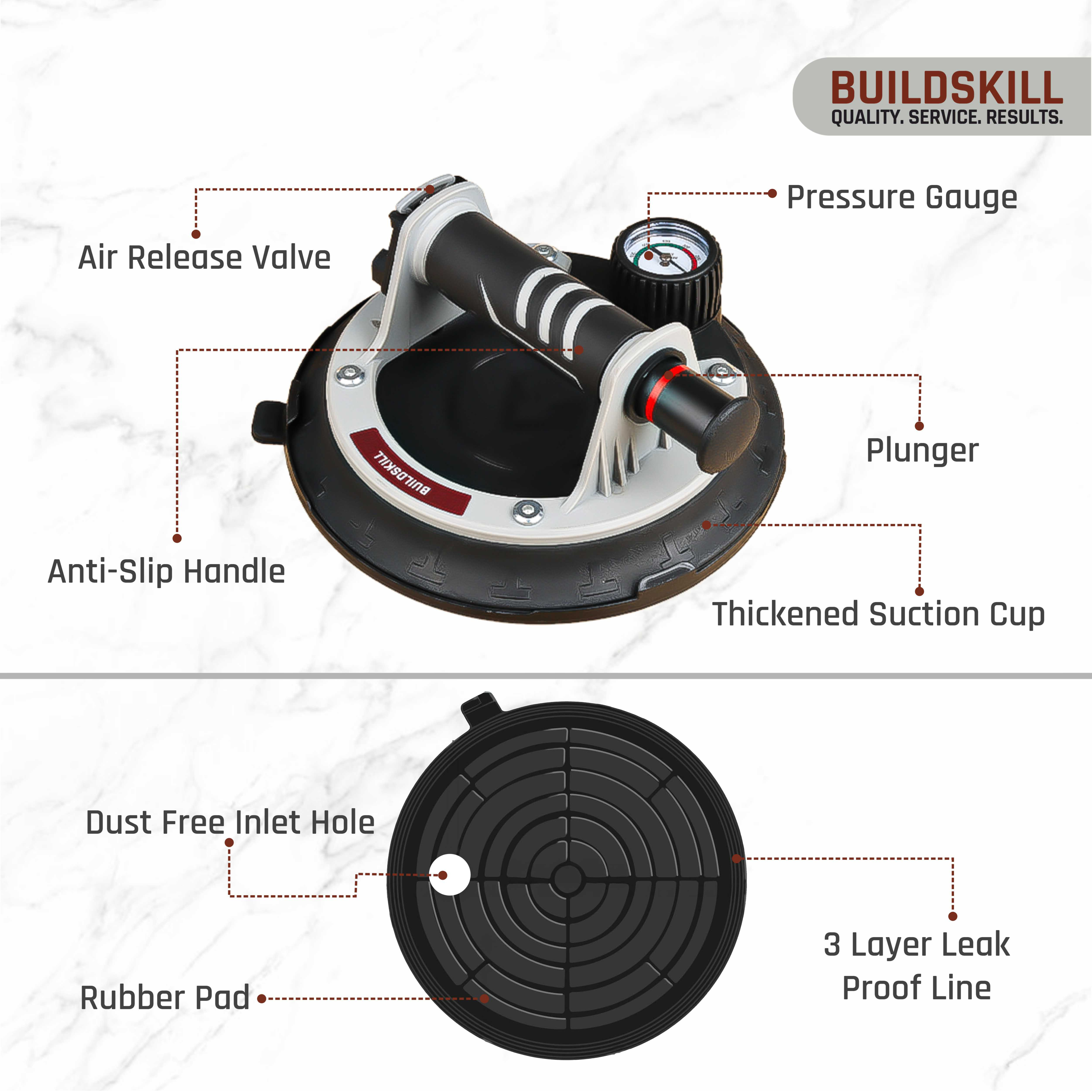 Buildskill Tile Lifter Manual with Meter