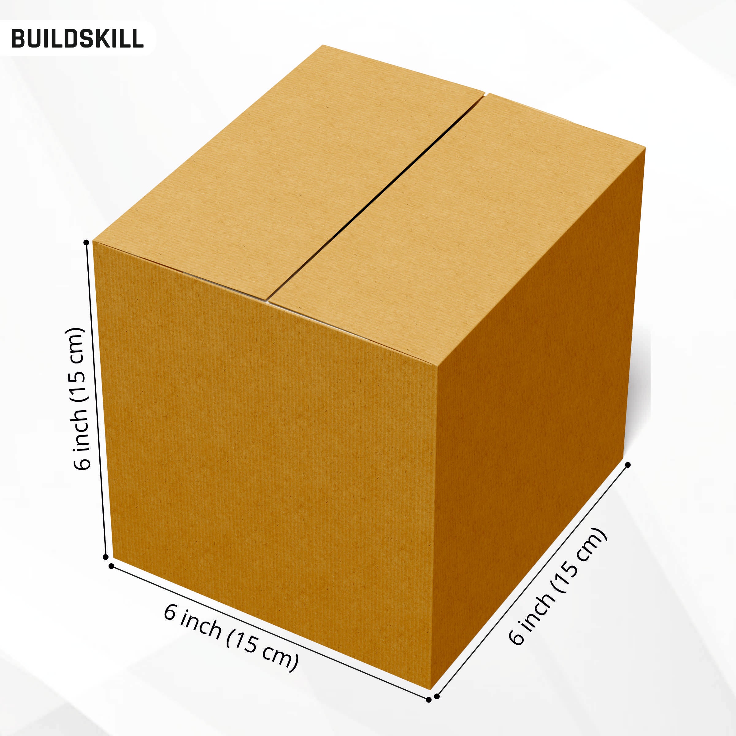 Box 3 ply 6X6X6" Open (Pack of 100) BB3P