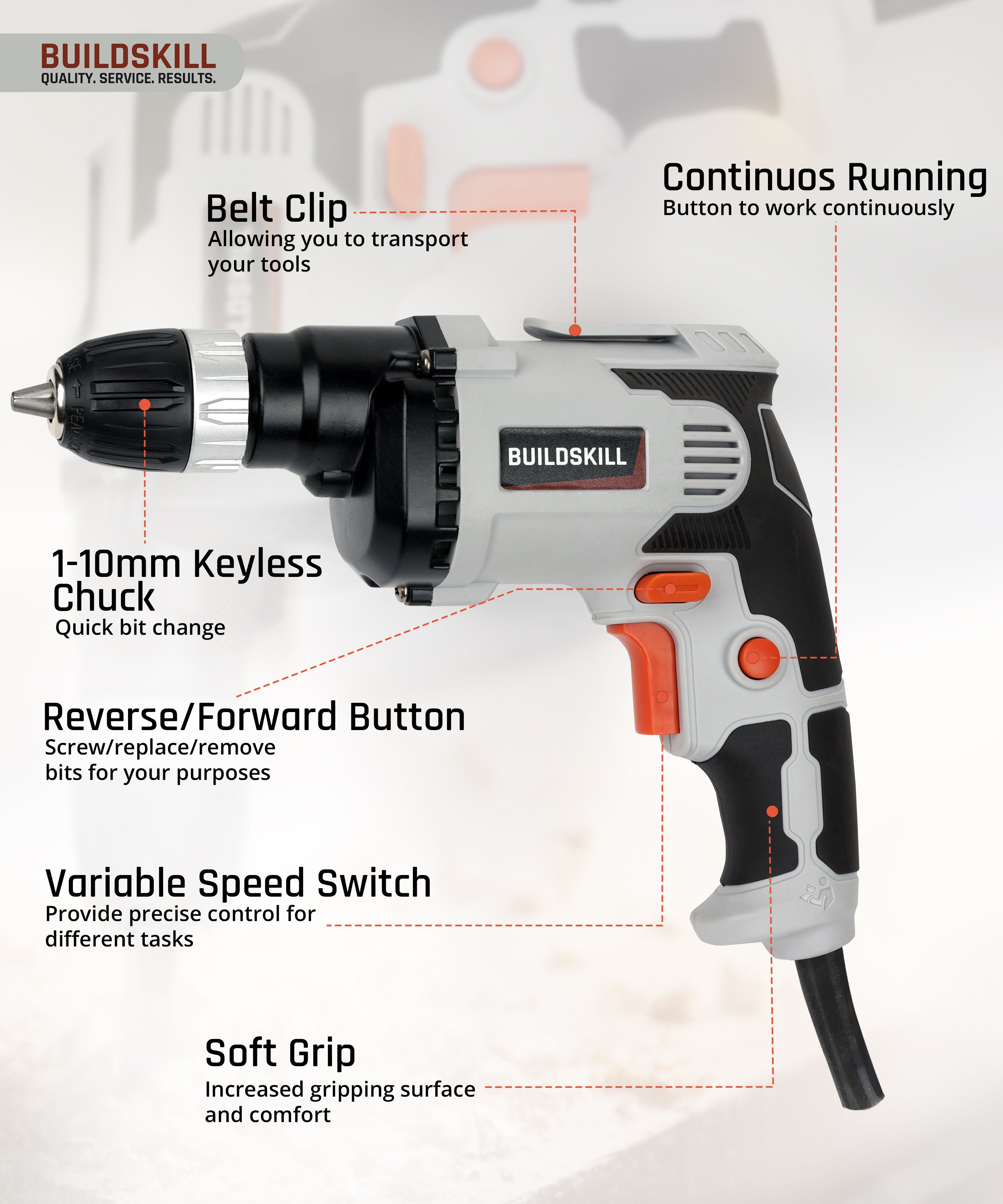 Drill Machine 10MM 400W