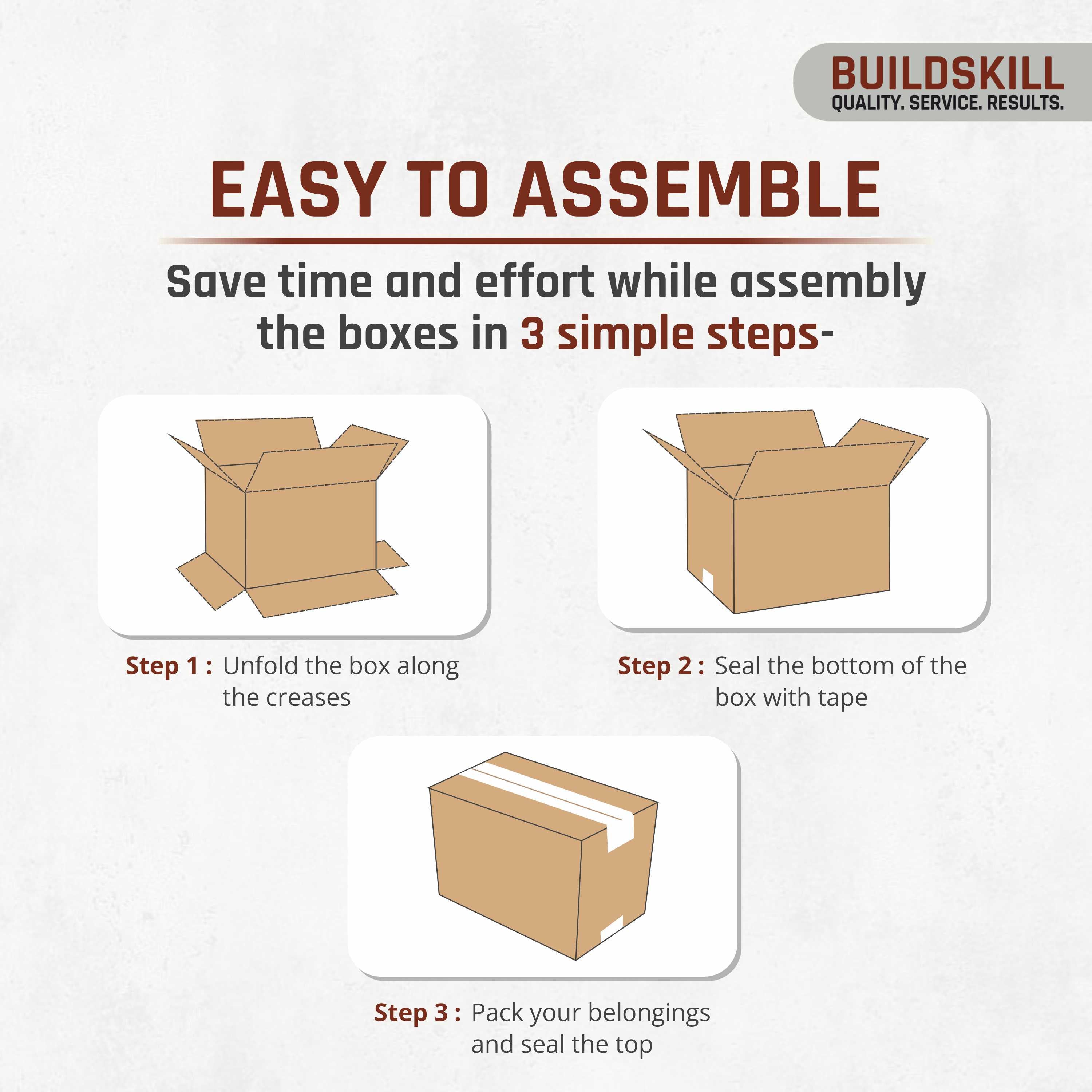 Buildskill Large 5-Ply Corrugated Box