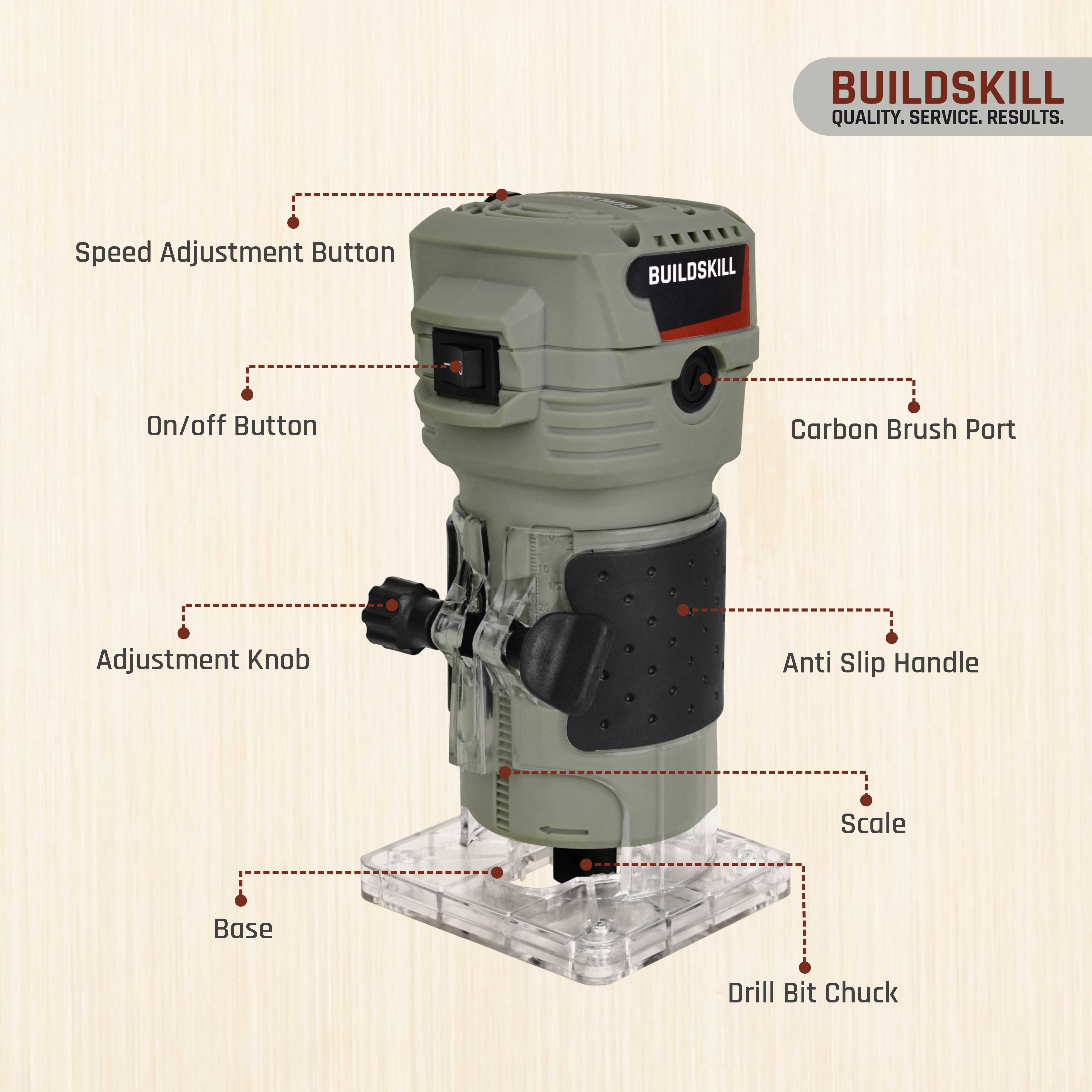 Buildskill 550W Wood Router Machine