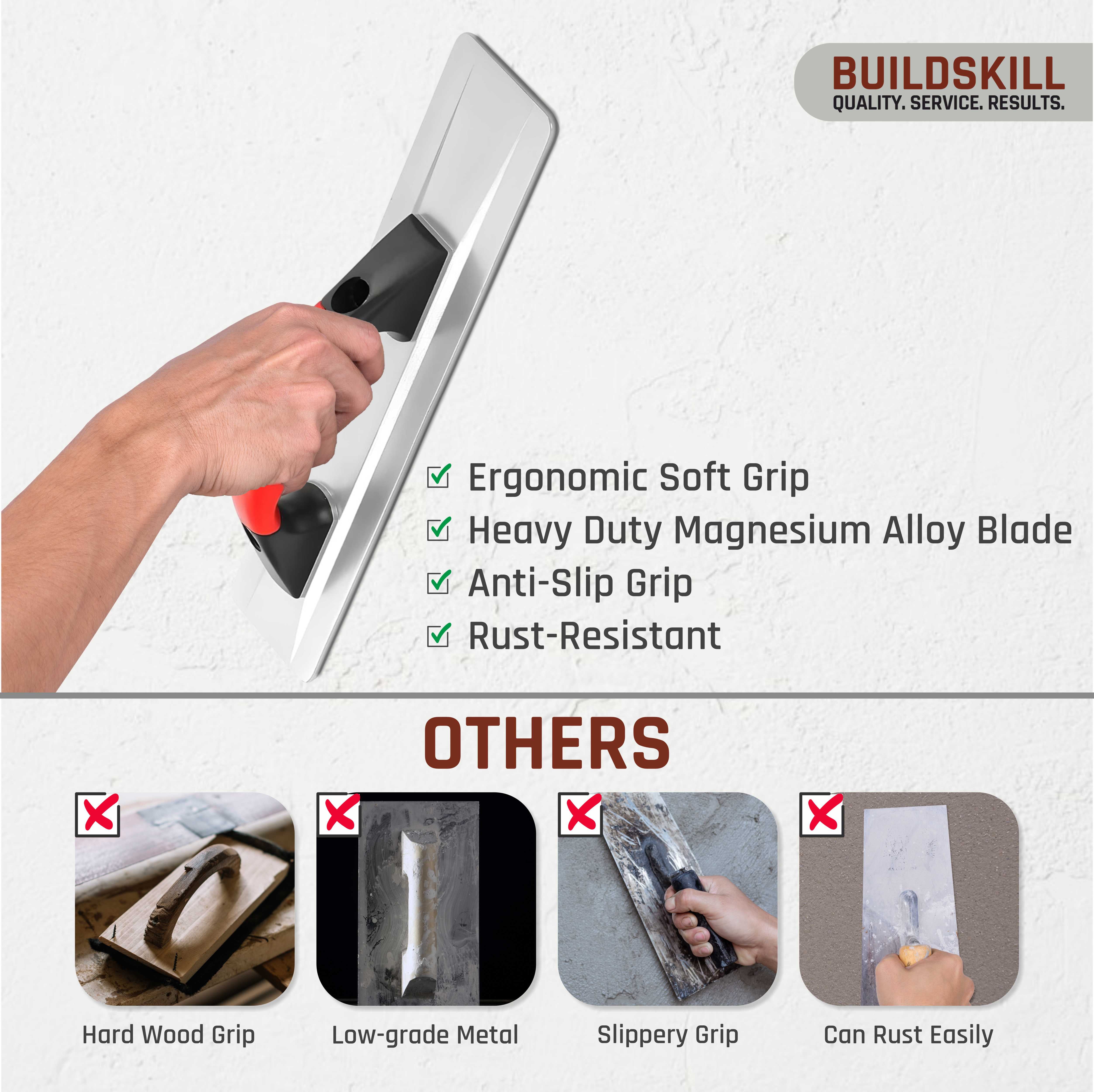 Buildskill 15 Inches Plastering Trowel – Ideal for Smooth Finishing