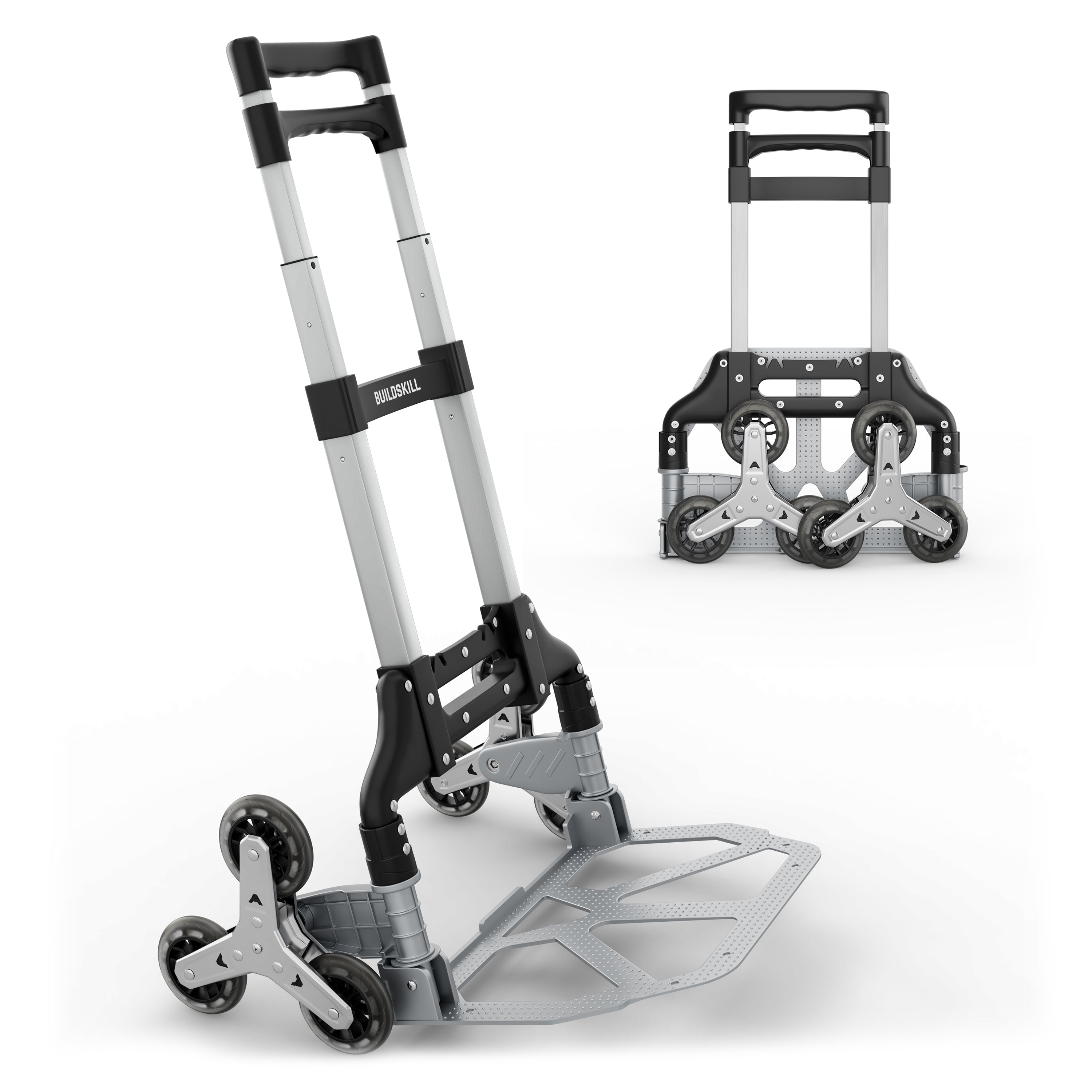 Buildskill 3 Wheel Folding Trolley – Aluminium, 60 kg Load