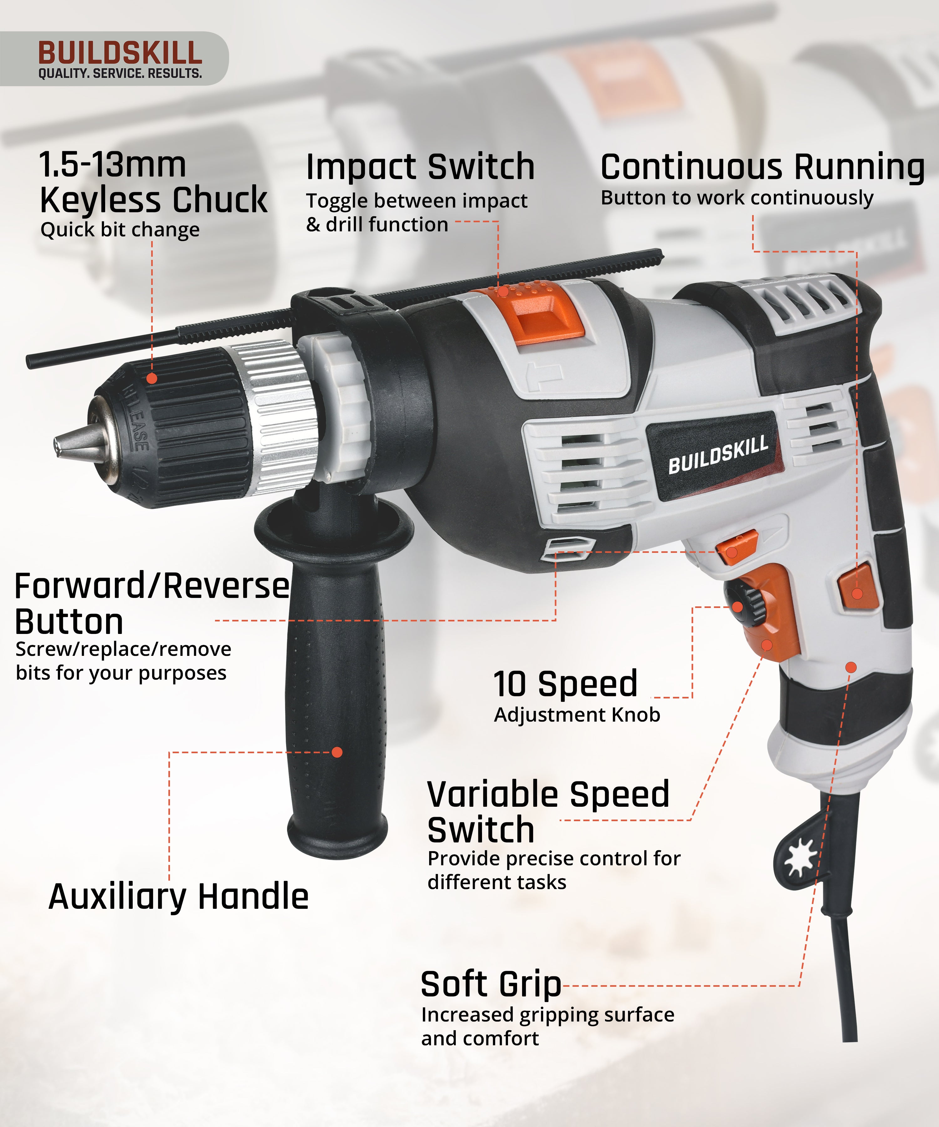 Drill Machine 13MM 800W