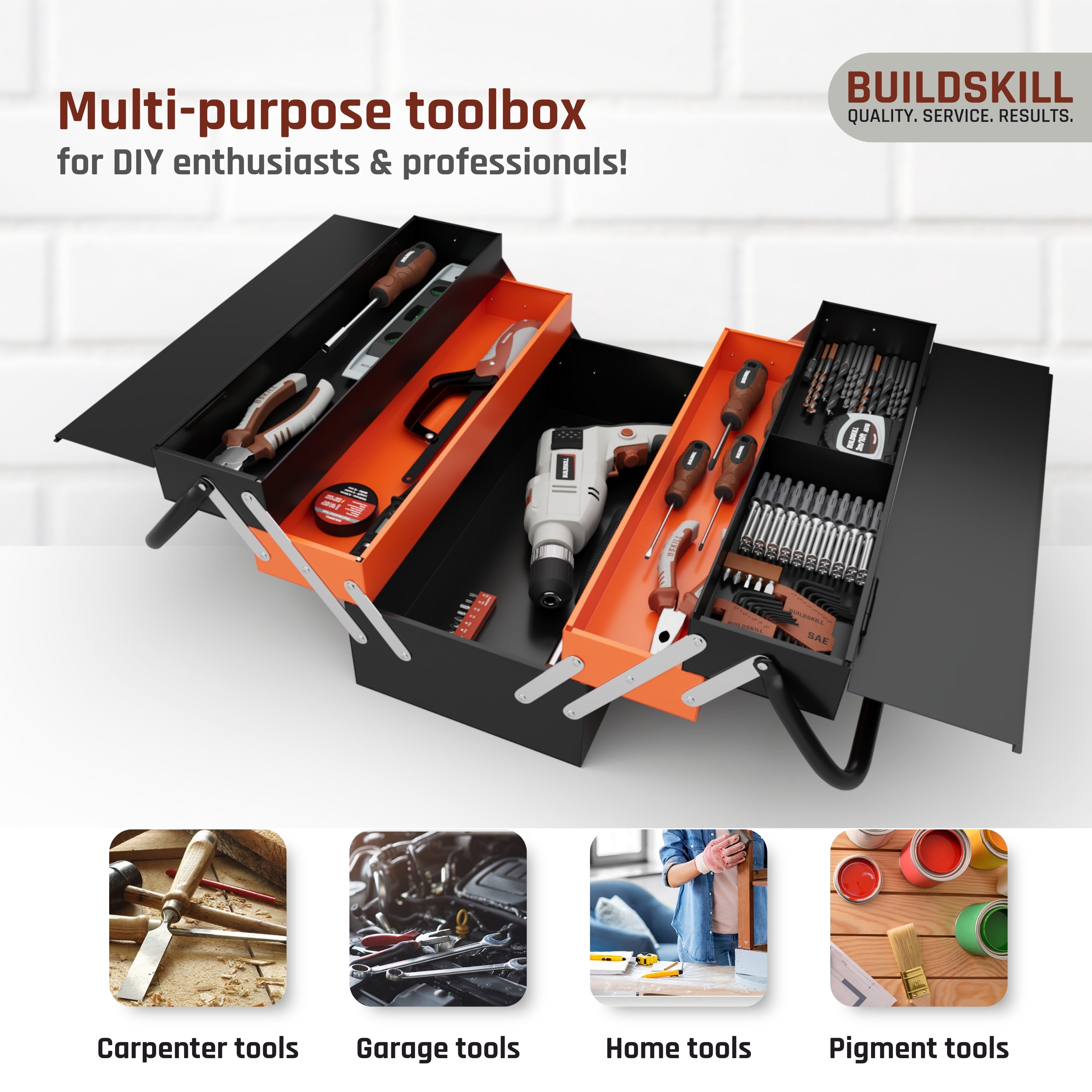 Buildskill Tool Box 21" - 3-Cabinet