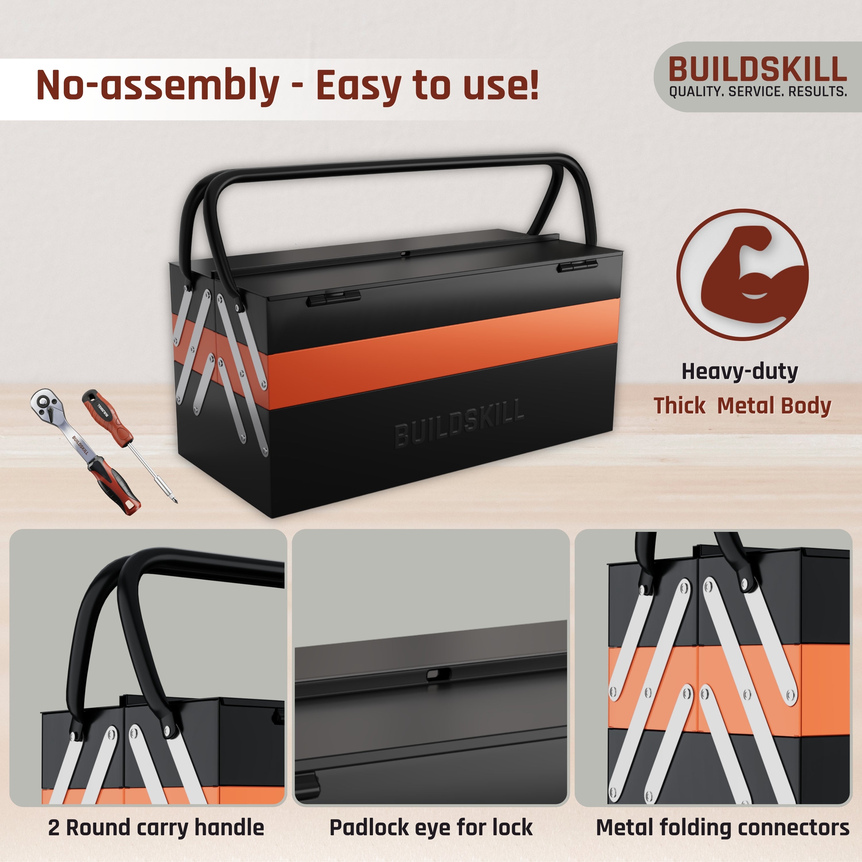 Buildskill Tool Box 21" - 3-Cabinet