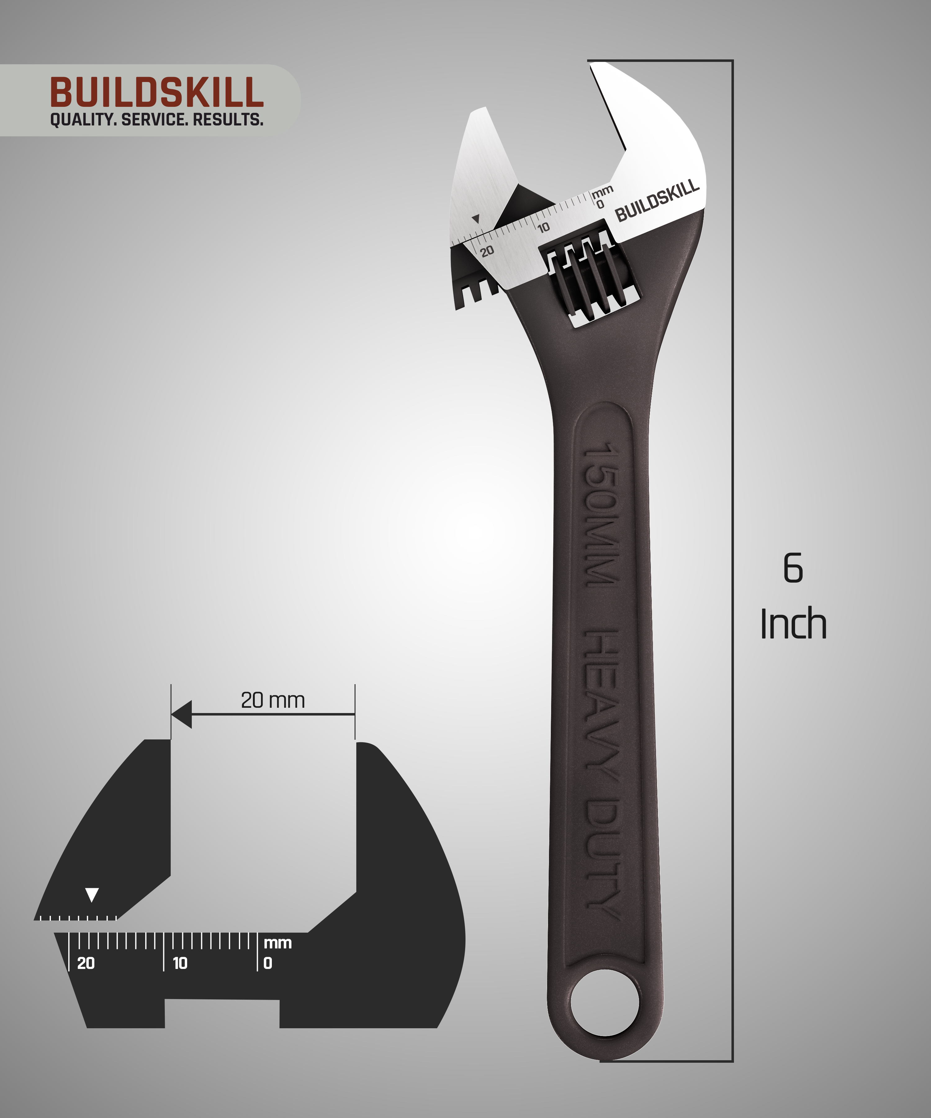 Adjustable Wrench (Phosphate)