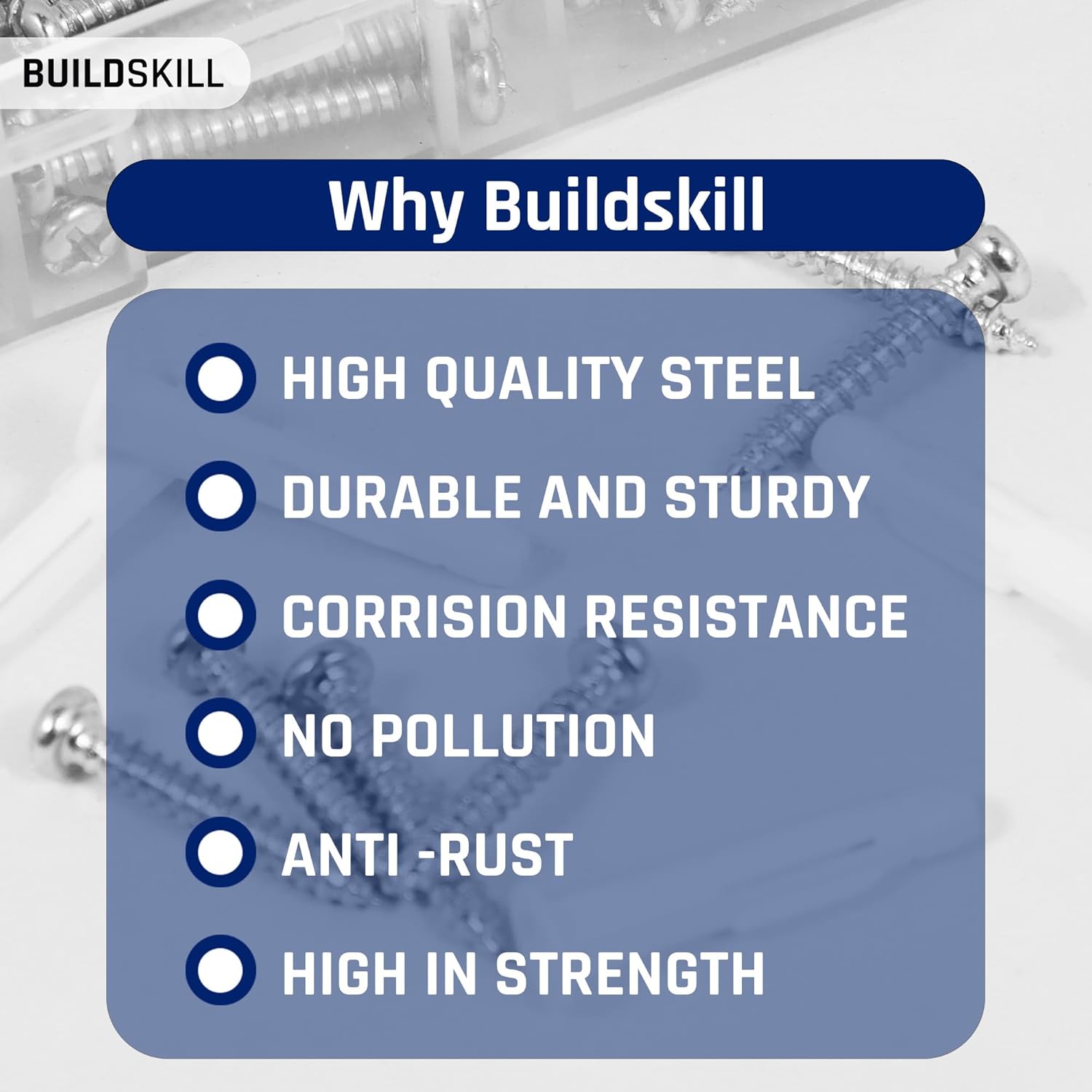 Buildskill 102 Pcs Screw Anchor Set