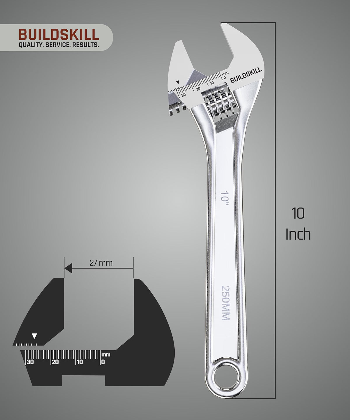 Adj. Wrench 10" (Chrm) BADJ10C