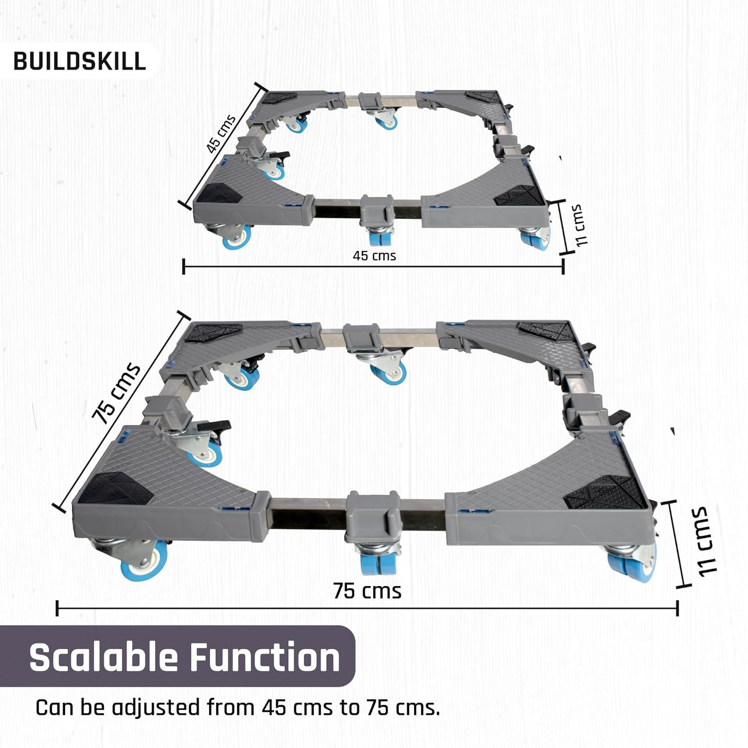 Washing Machine Stand (8 Double Wheels)