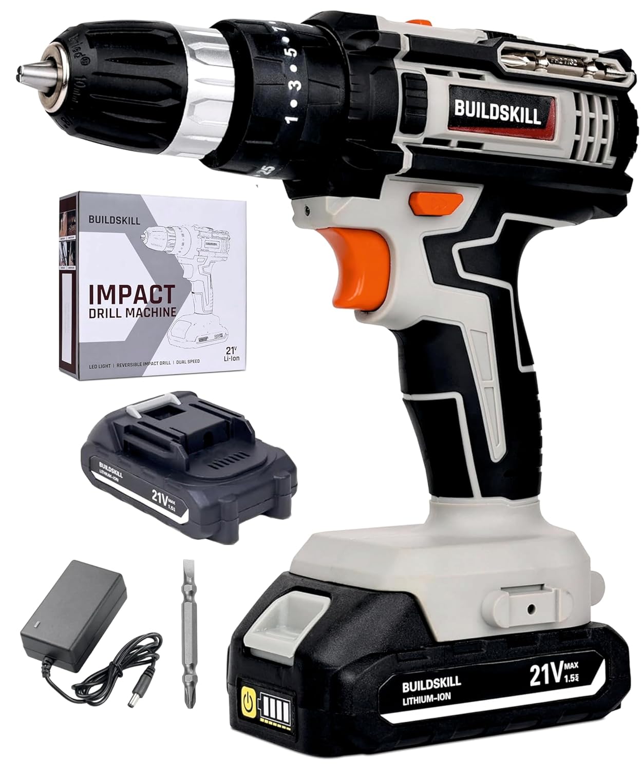 21V Impact Drill Single Battery (1.5B)