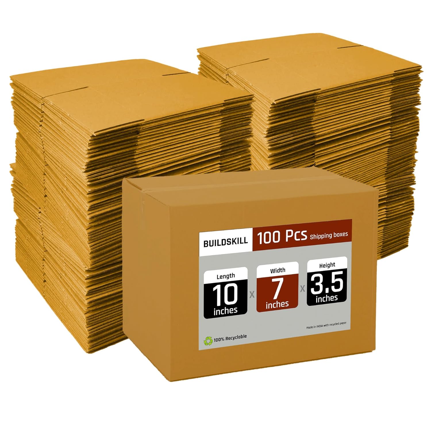 Box 3 ply 10X7X3.5" Open (Pack of 10)