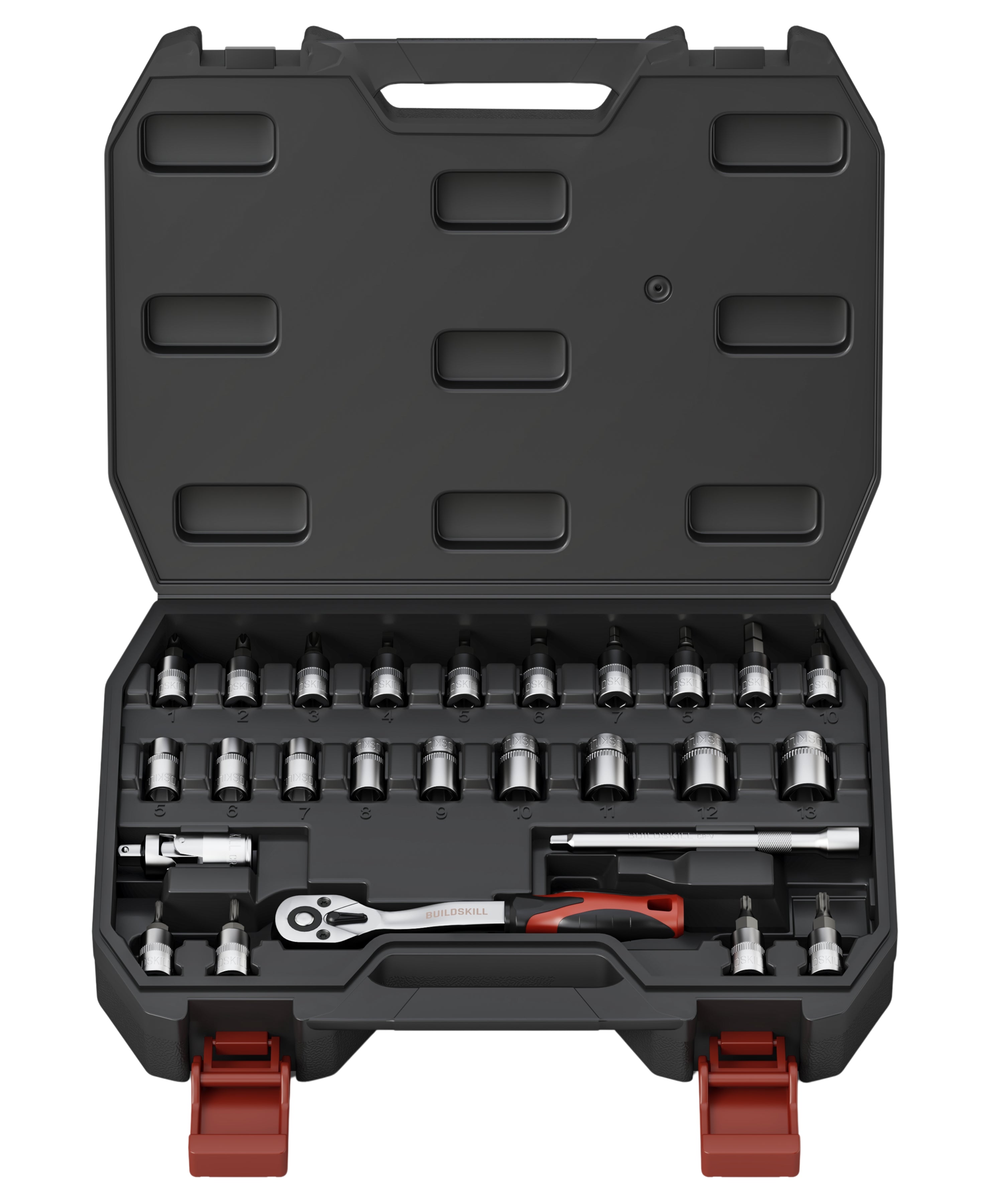 Buildskill 26 Pcs 1/4" Socket Set  (5 to 13)