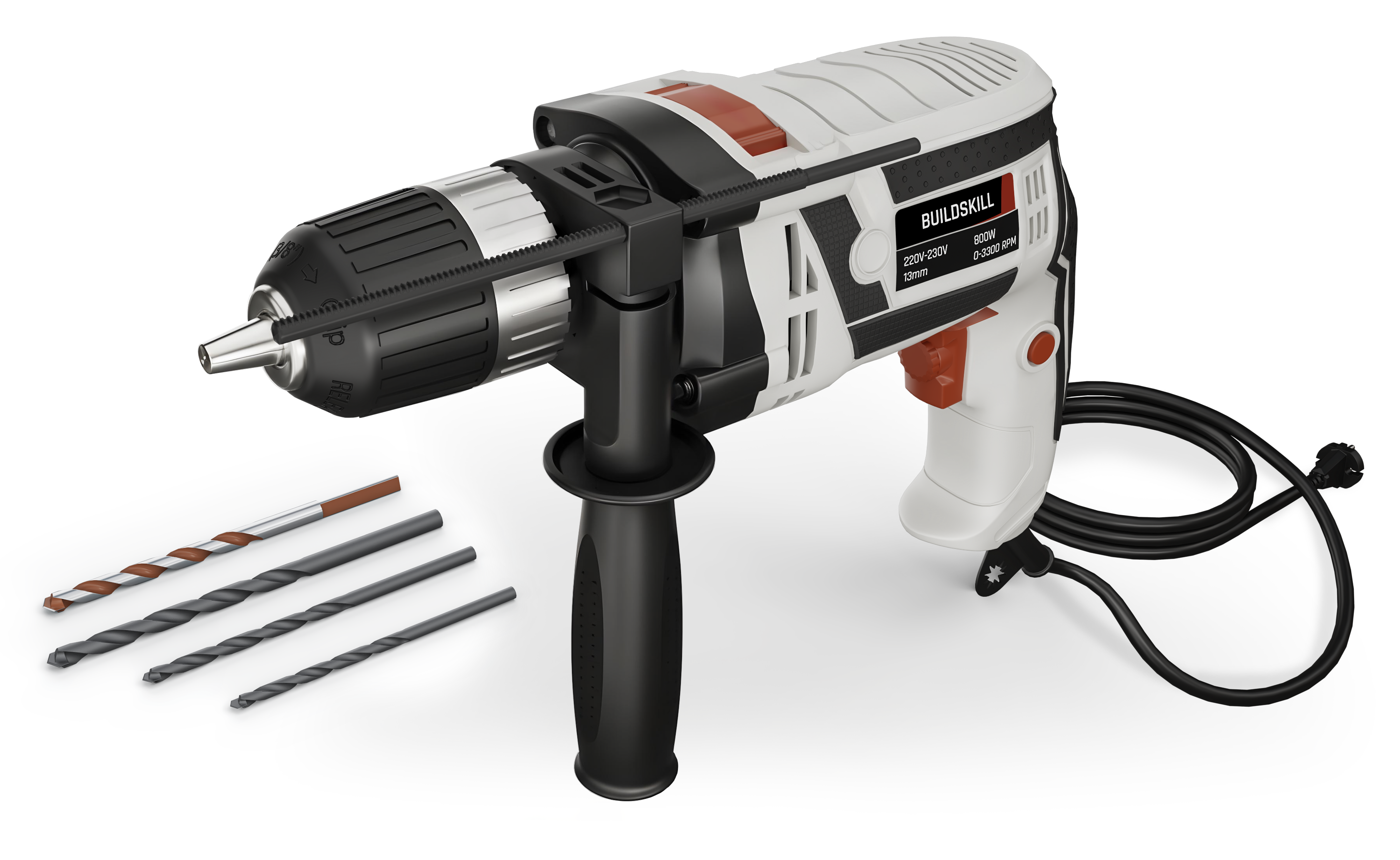 Buildskill 800W Electric Drill Machine  With 13MM Keyless Chuck