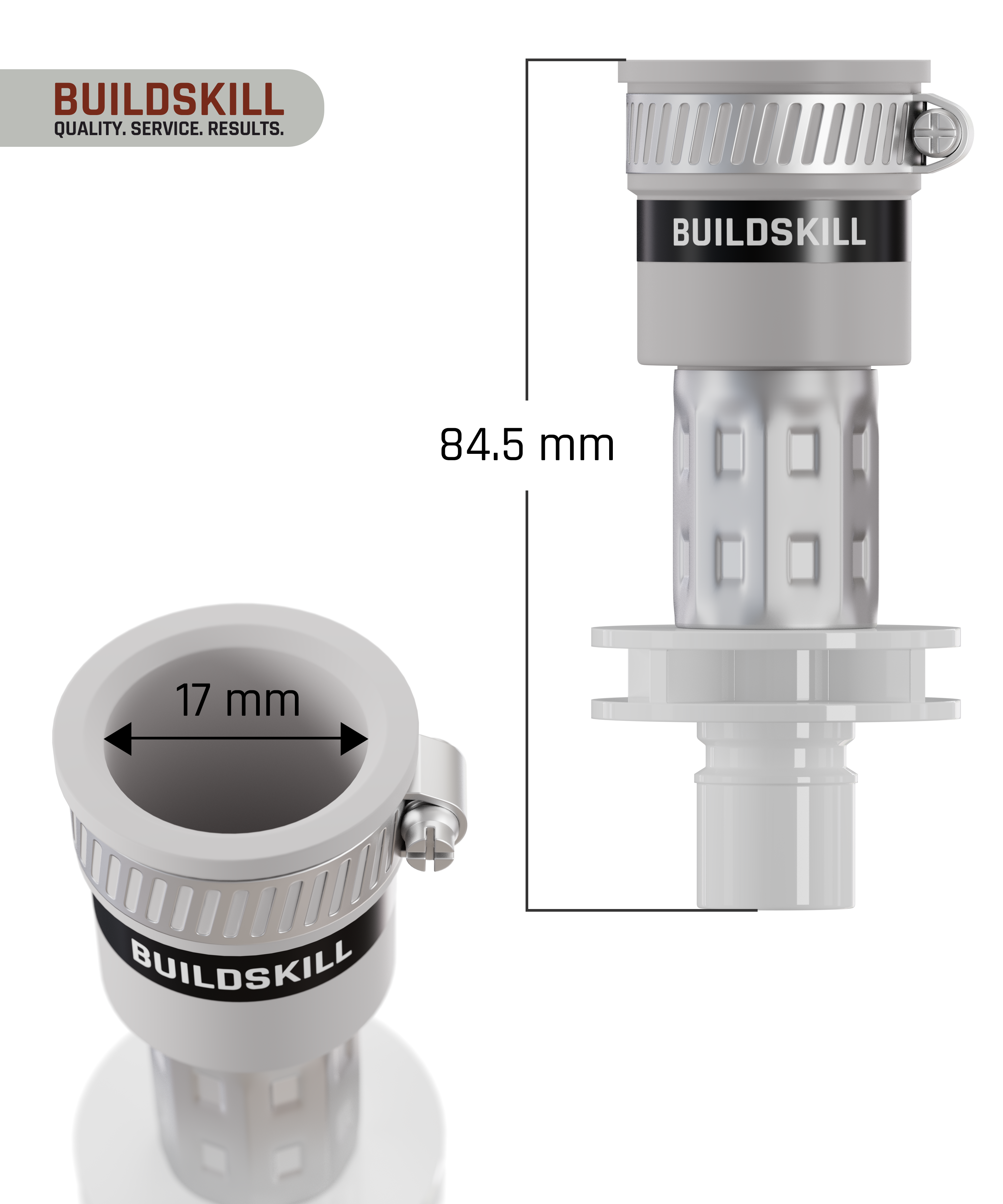 Buildskill Inlet Tap Adaptor (White)