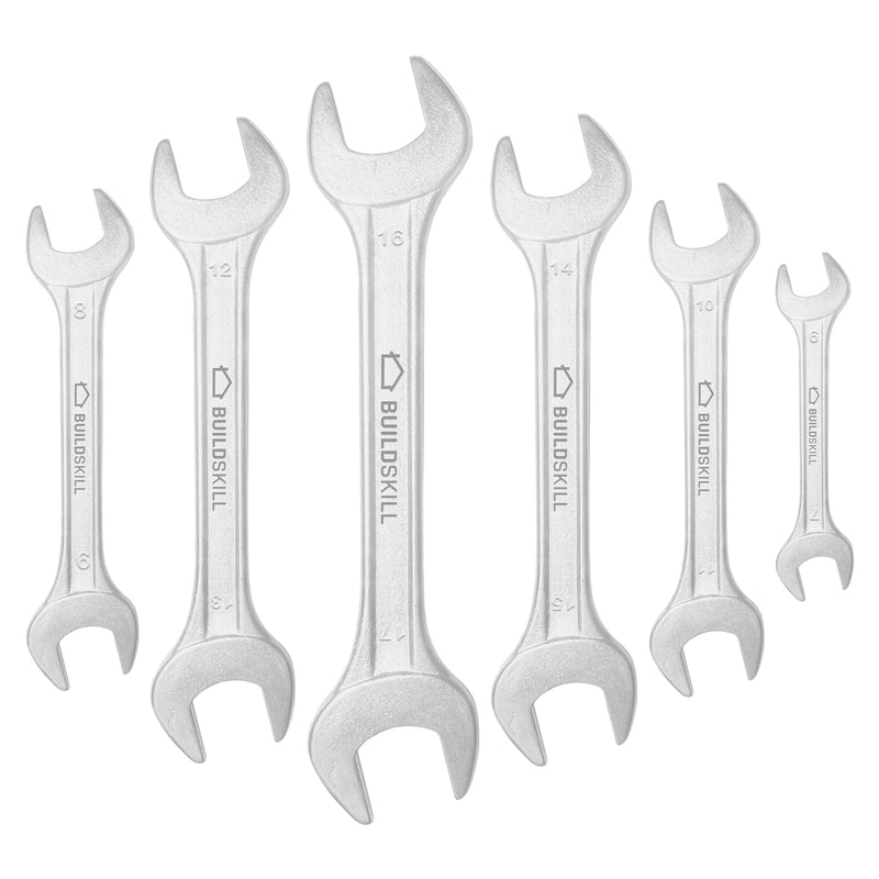BUILDSKILL ST6DOE Double Sided Open End Wrench
