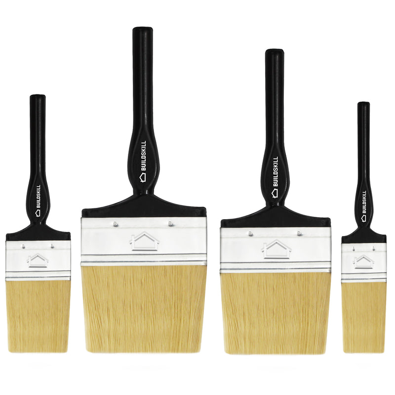 BUILDSKILL Synthetic Wall Paint Brush (Set of 4)