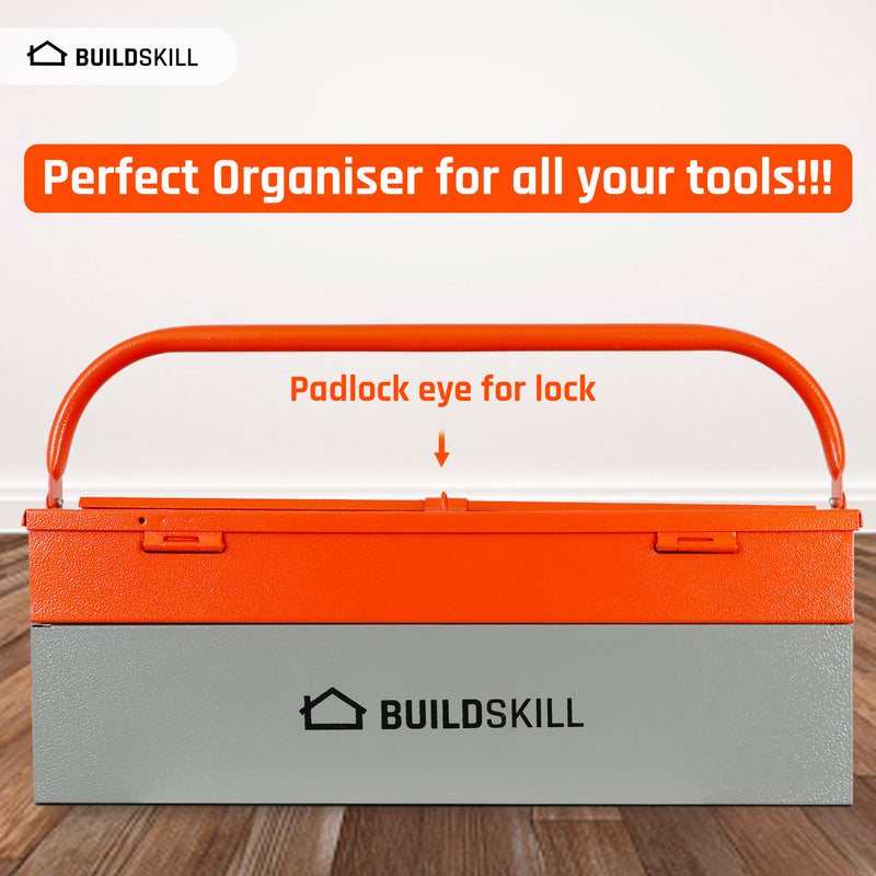 Buildskill BITB173 Home Professional Iron Powder Coated 3 Shelf High Quality Tool Box