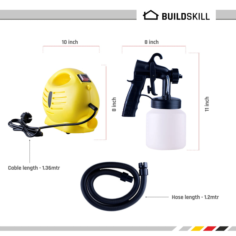 Buildskill Professional Home High Quality Heavy DIY 650W BPS1100 HVLP Sprayer
