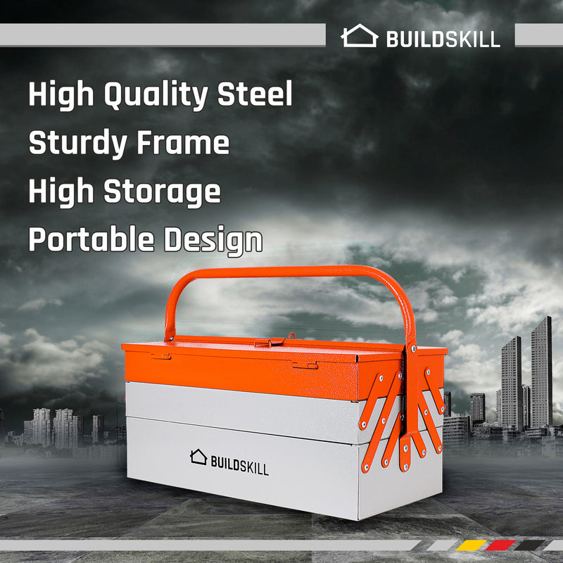 Buildskill BITB175 Cantilever Home Professional Iron Powder Coated 5 Shelf High Quality Tool Box